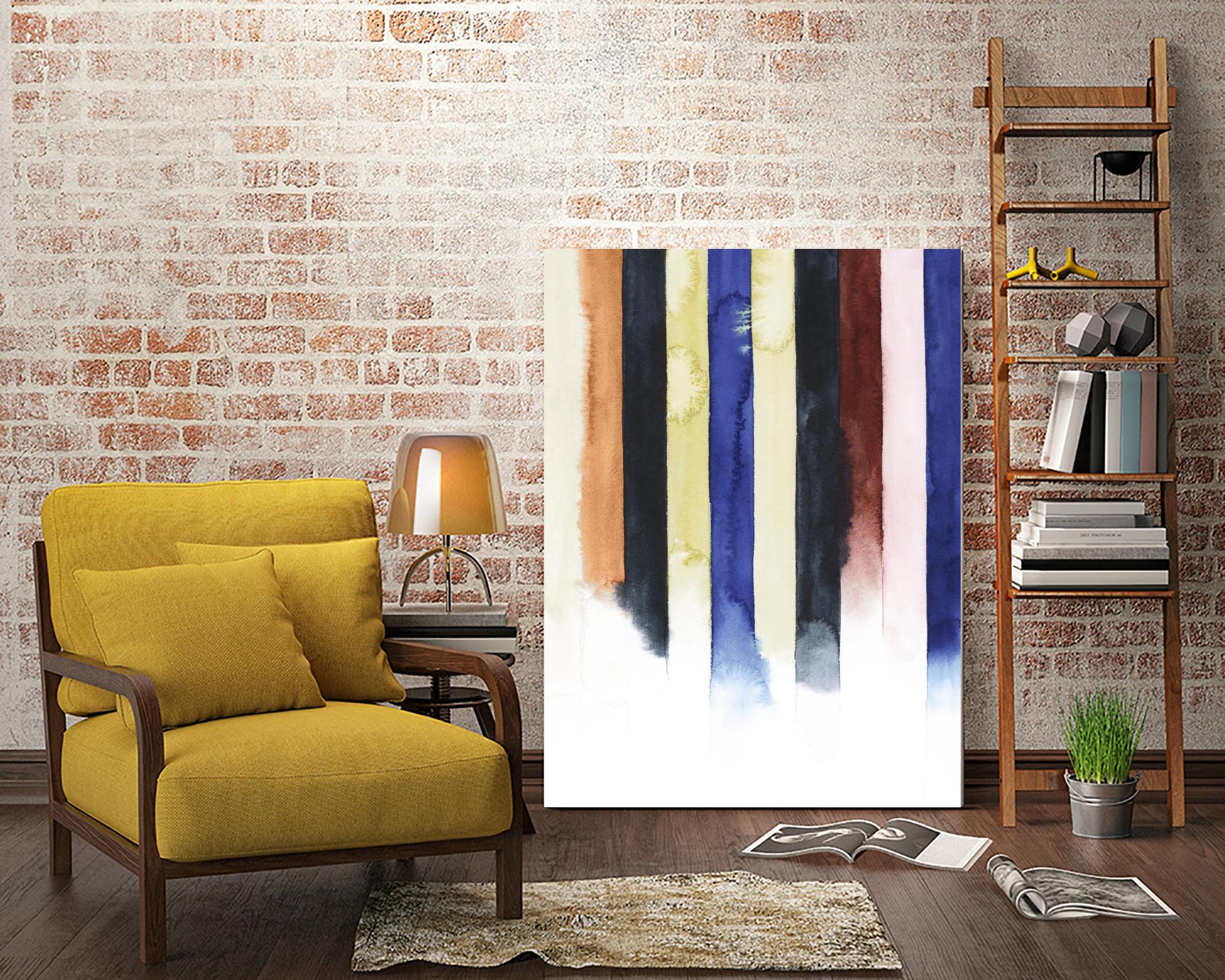 Desert Layers IV by Grace Popp on GIANT ART - blue abstract
