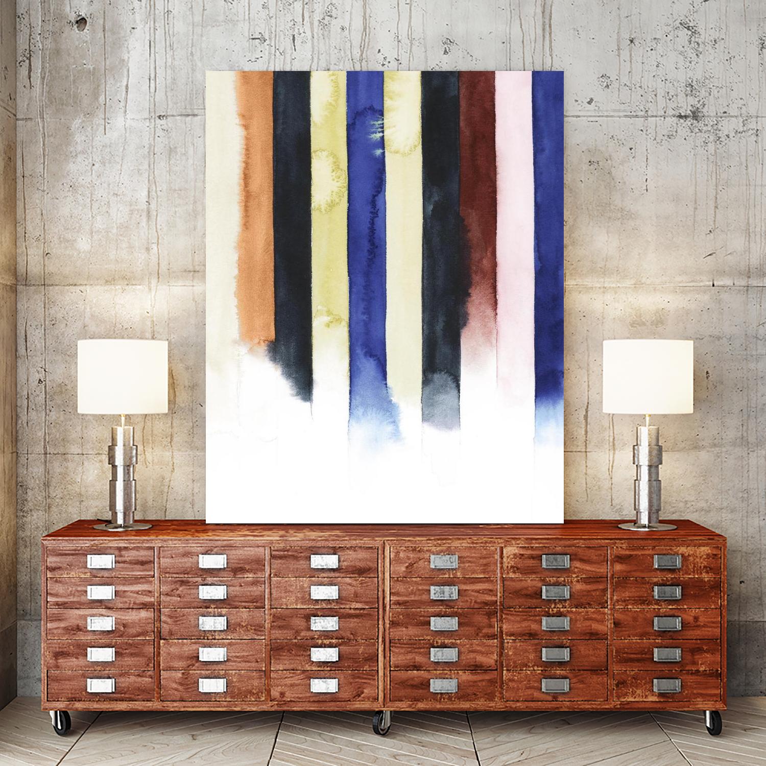 Desert Layers IV by Grace Popp on GIANT ART - blue abstract