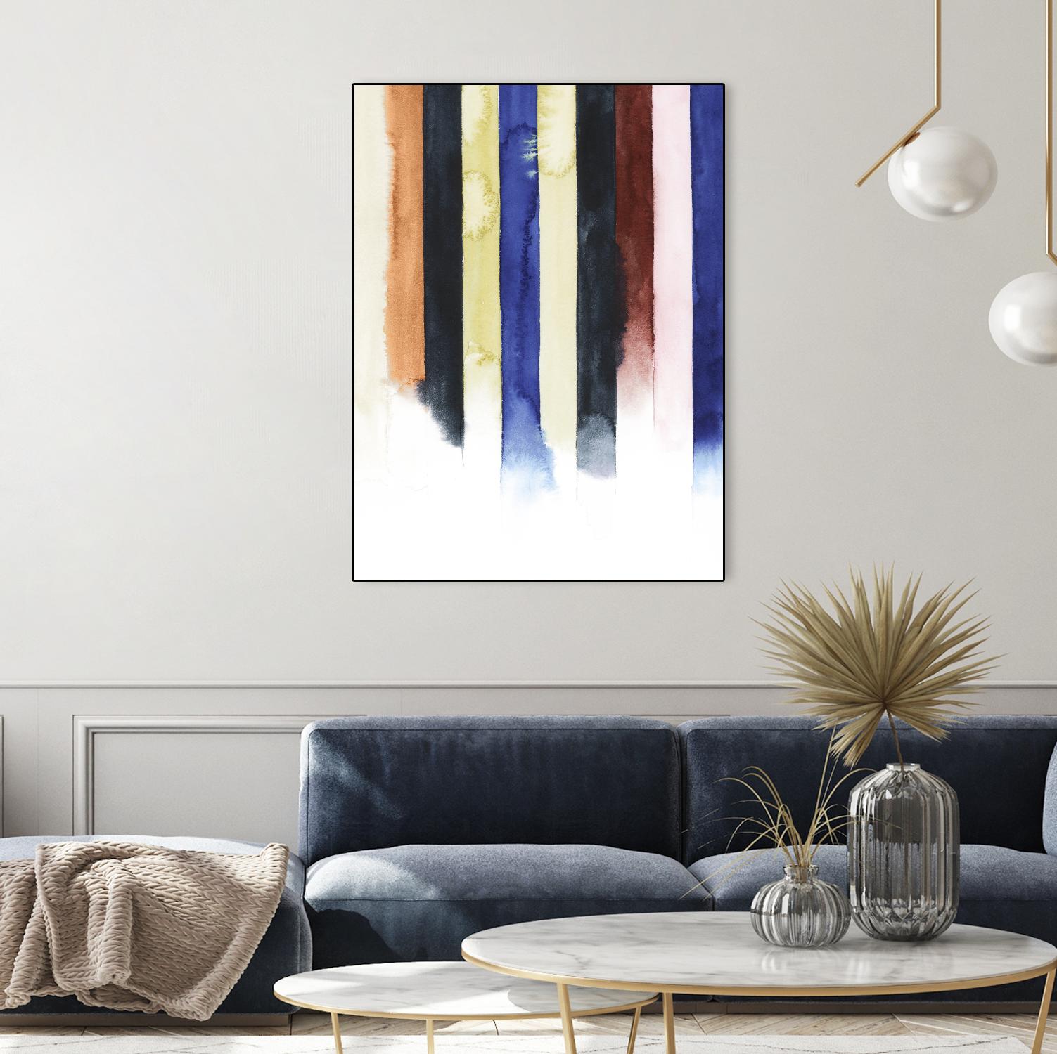 Desert Layers IV by Grace Popp on GIANT ART - blue abstract