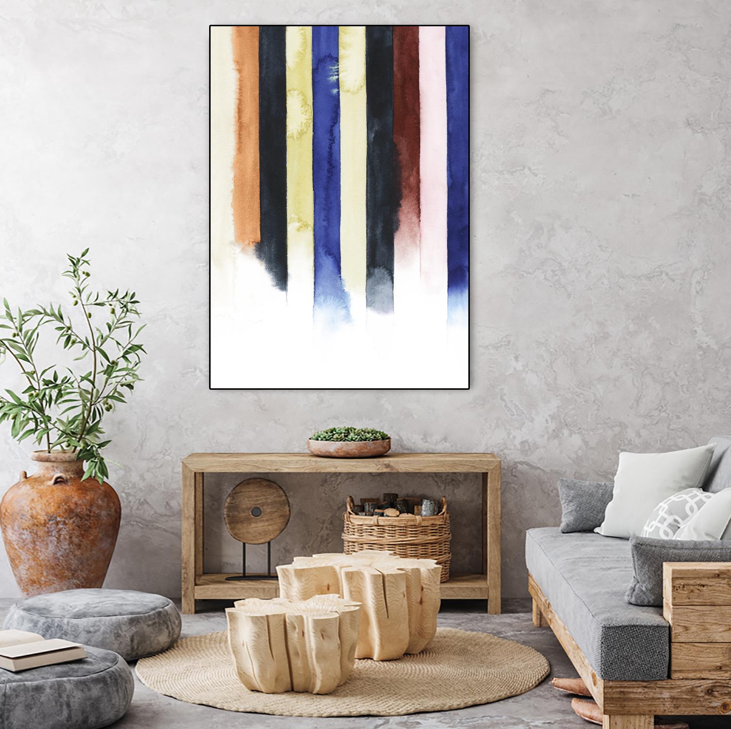 Desert Layers IV by Grace Popp on GIANT ART - blue abstract