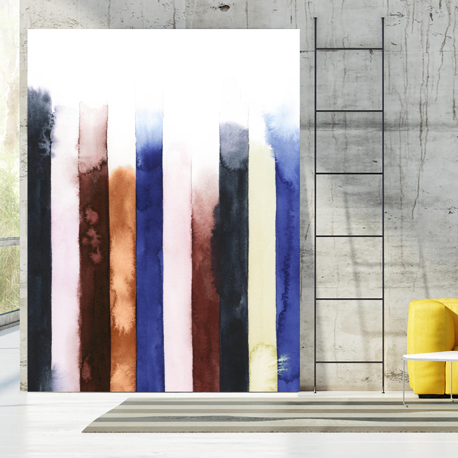 Desert Layers V by Grace Popp on GIANT ART - blue abstract