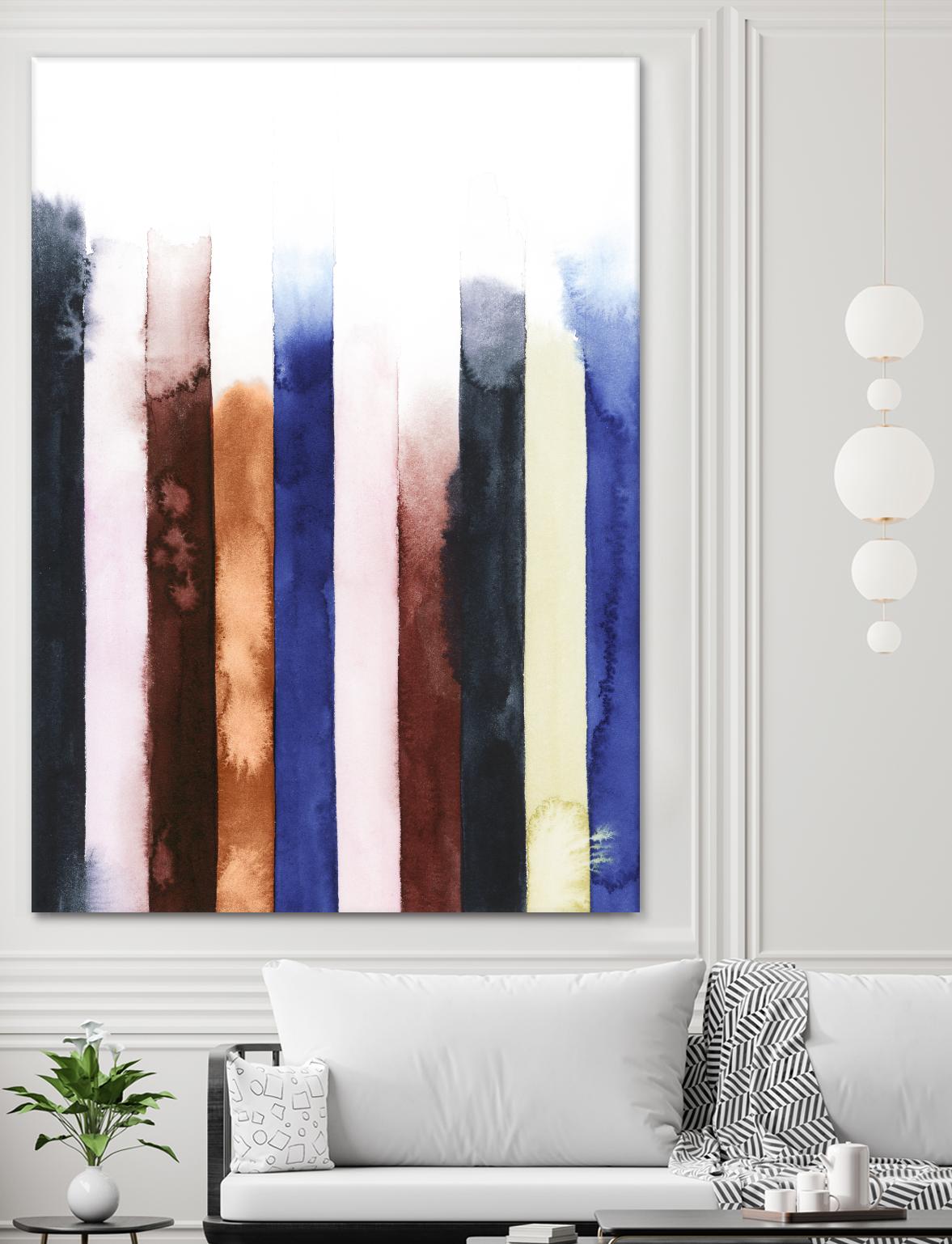 Desert Layers V by Grace Popp on GIANT ART - blue abstract