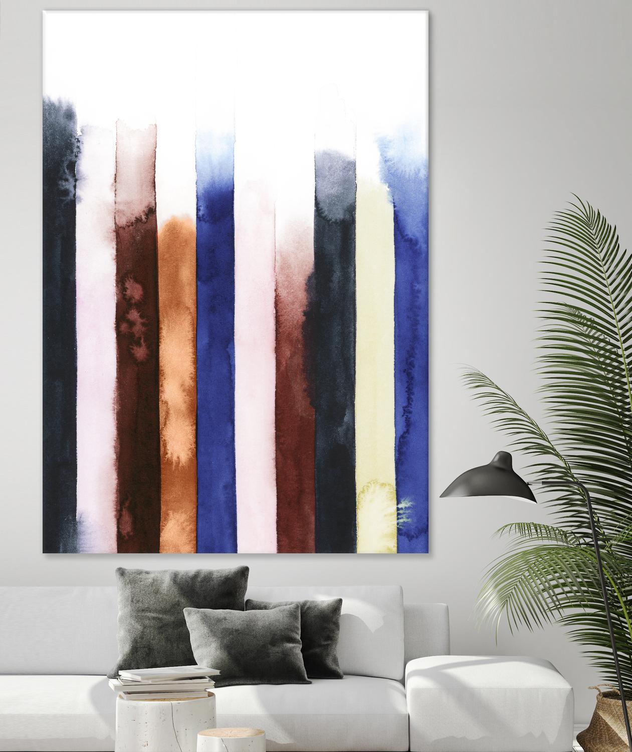 Desert Layers V by Grace Popp on GIANT ART - blue abstract