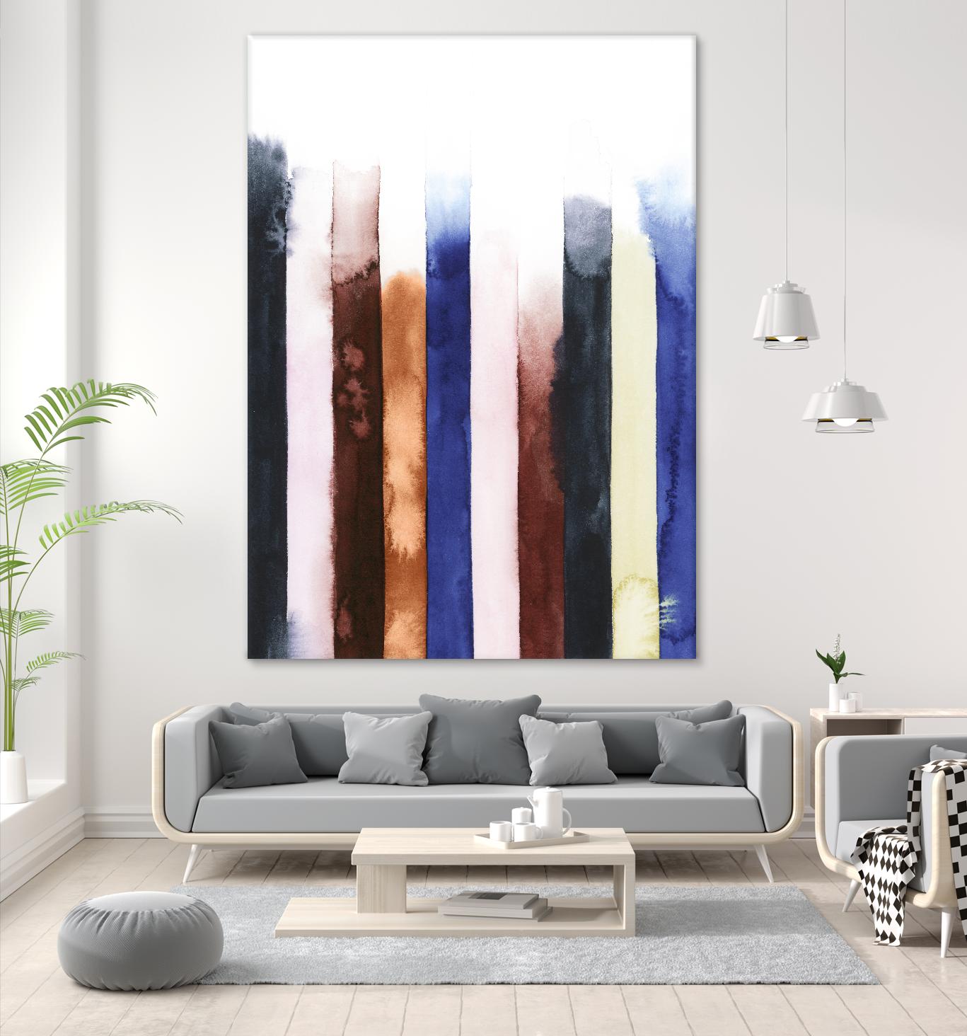 Desert Layers V by Grace Popp on GIANT ART - blue abstract