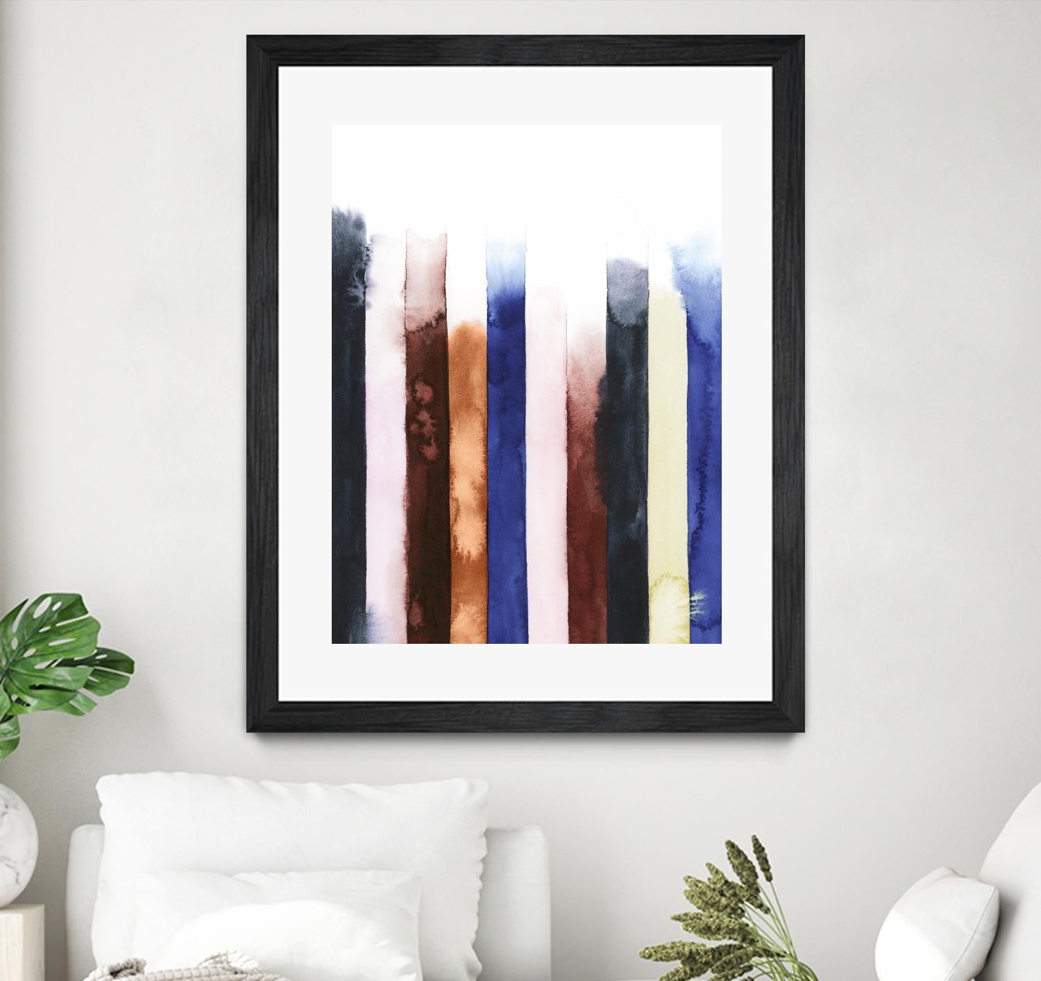 Desert Layers V by Grace Popp on GIANT ART - blue abstract