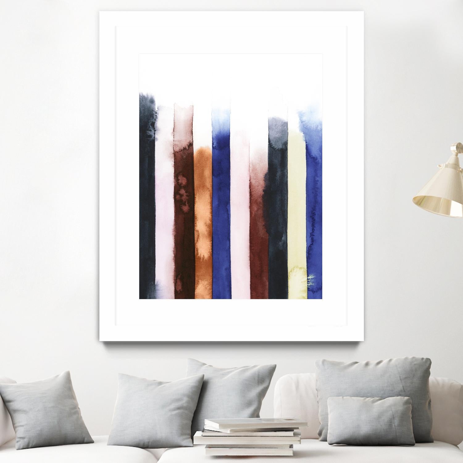 Desert Layers V by Grace Popp on GIANT ART - blue abstract
