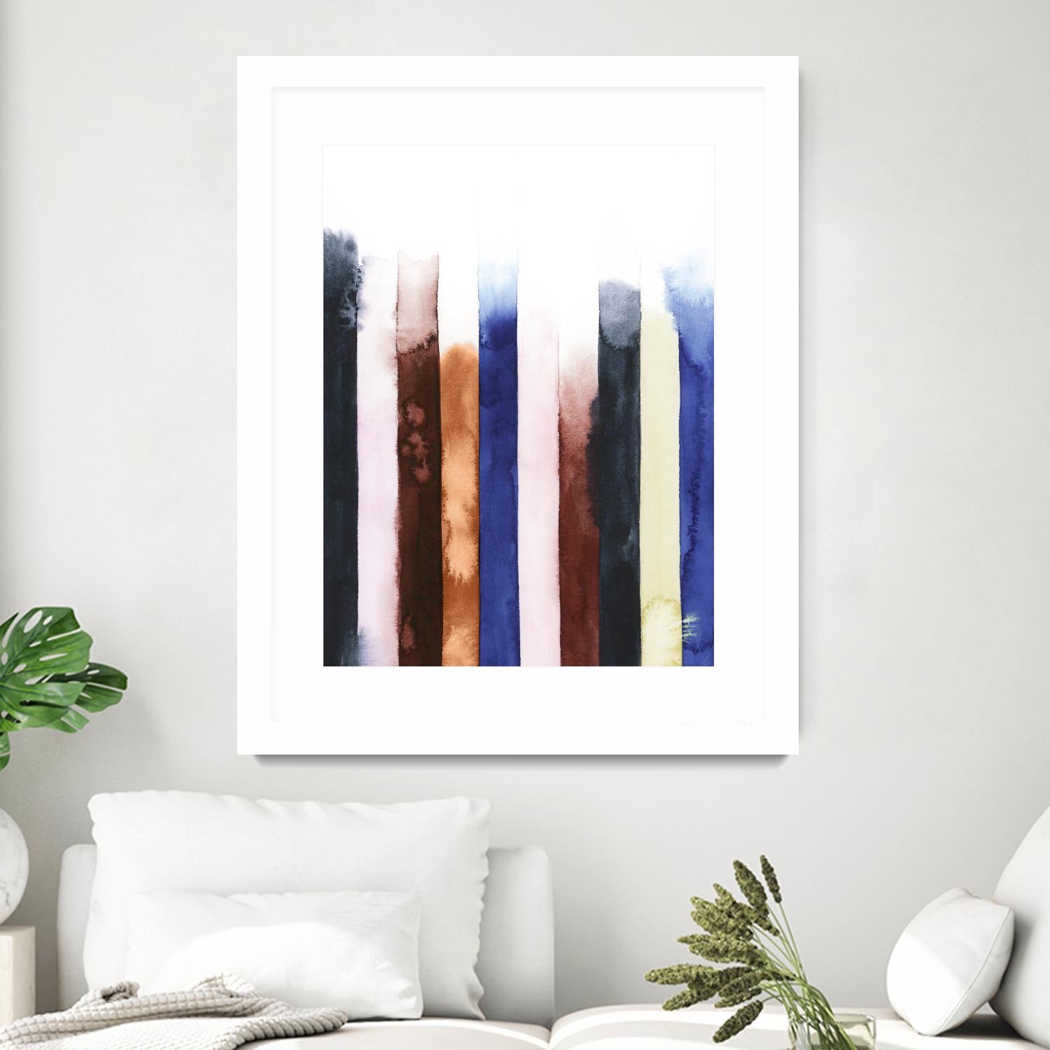 Desert Layers V by Grace Popp on GIANT ART - blue abstract