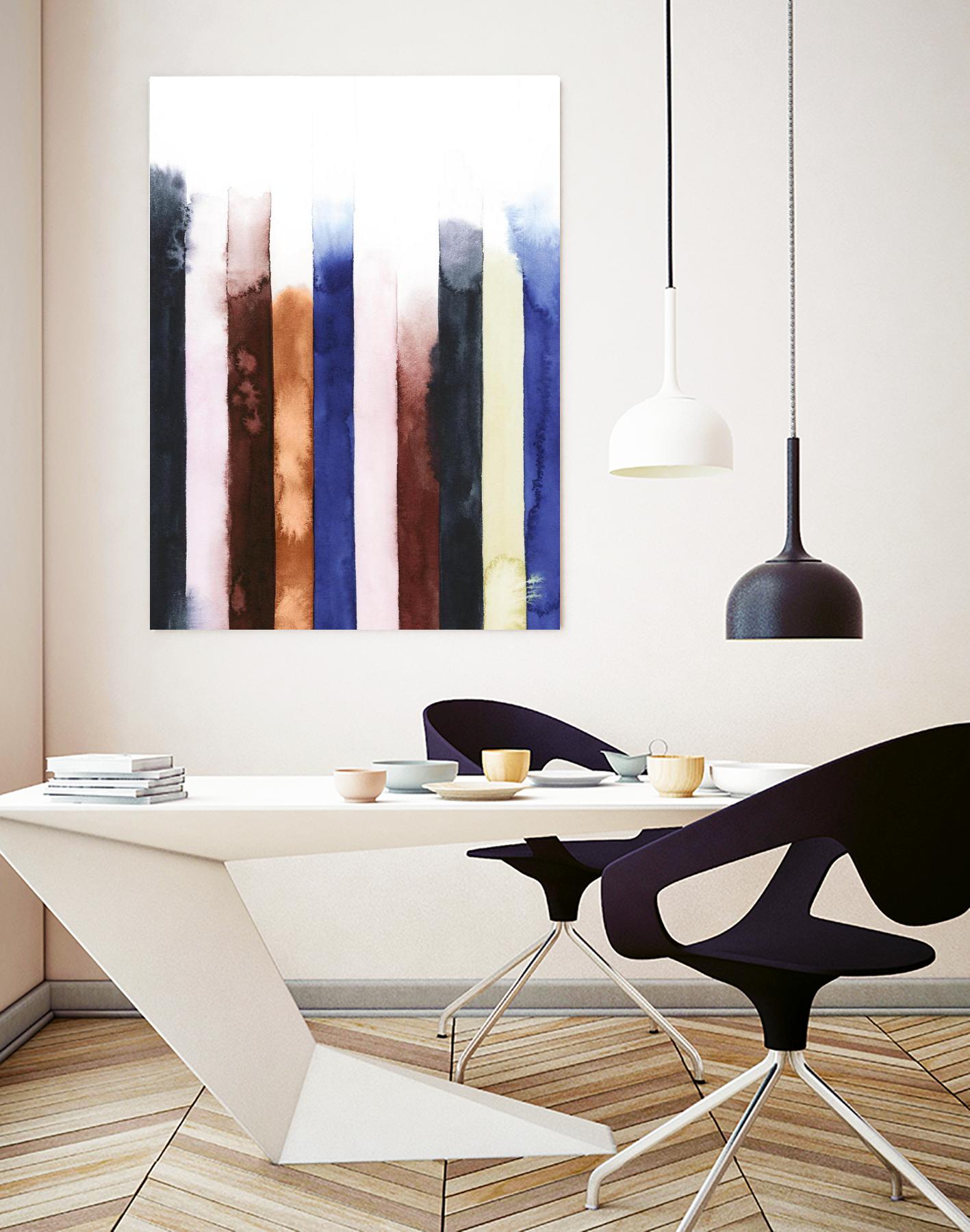 Desert Layers V by Grace Popp on GIANT ART - blue abstract