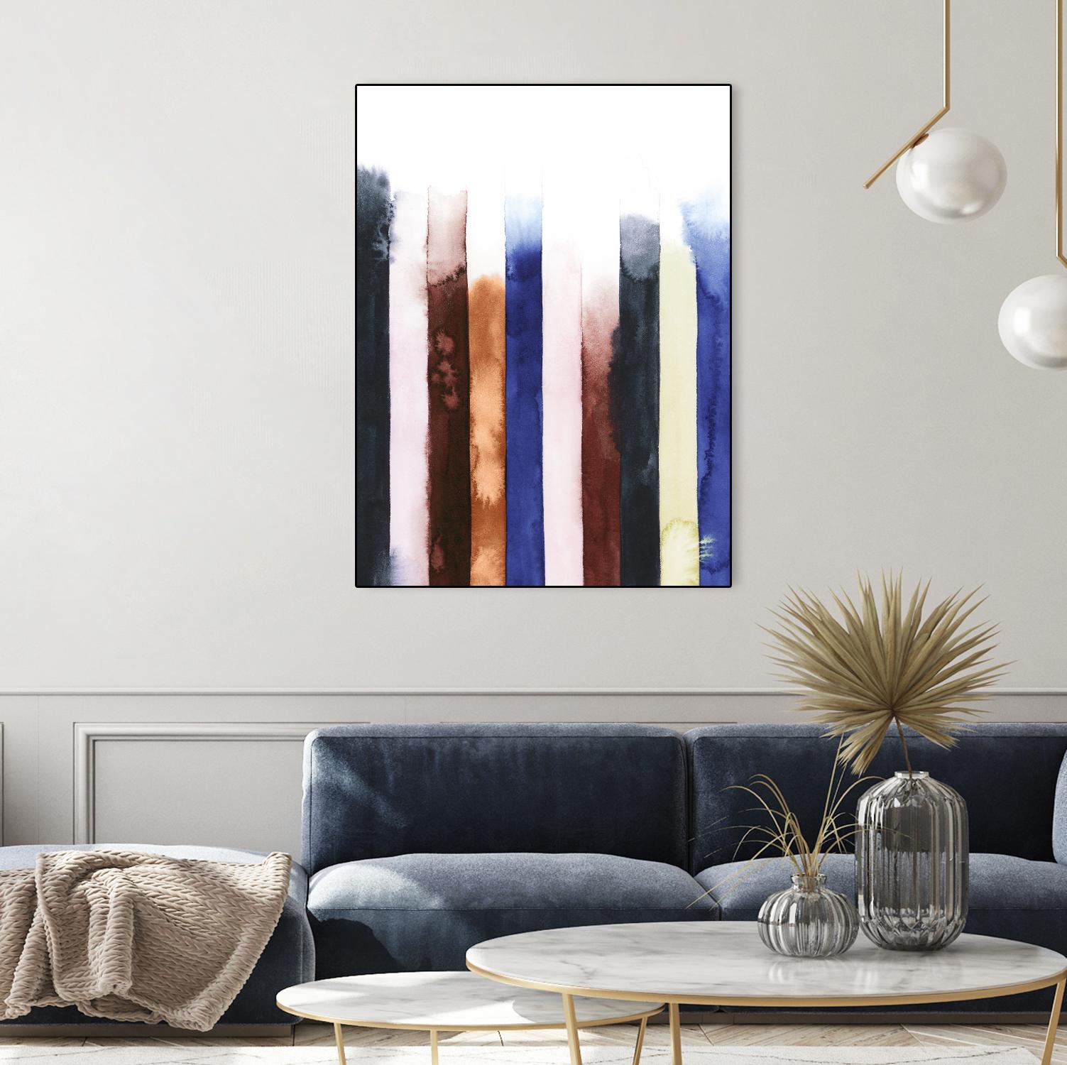 Desert Layers V by Grace Popp on GIANT ART - blue abstract