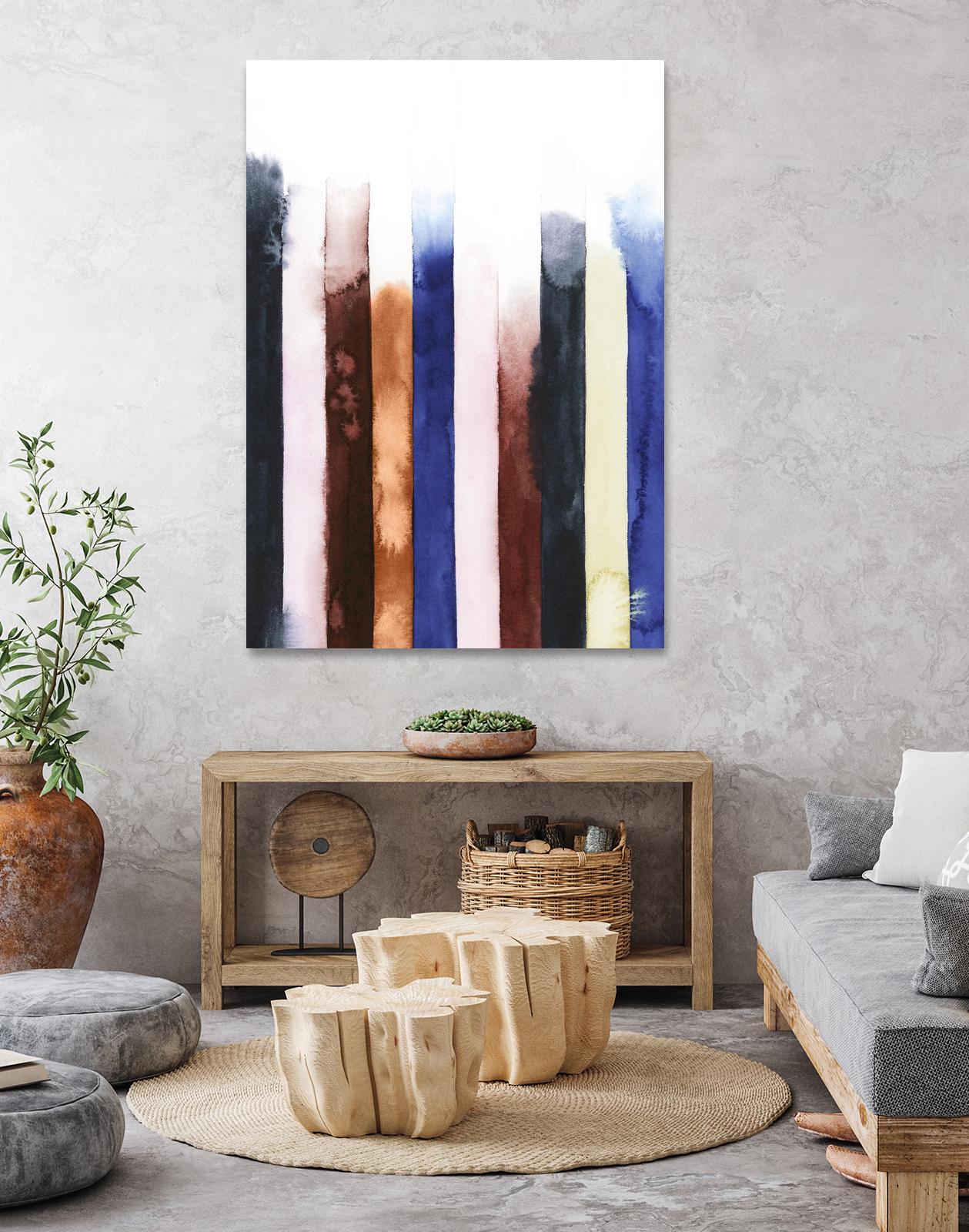 Desert Layers V by Grace Popp on GIANT ART - blue abstract