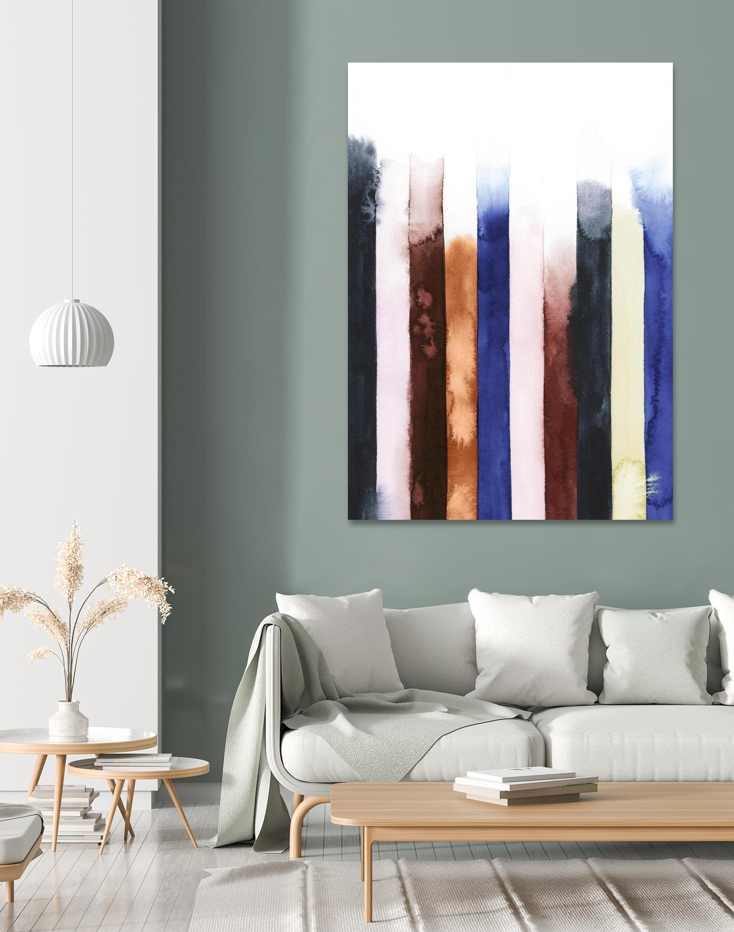 Desert Layers V by Grace Popp on GIANT ART - blue abstract