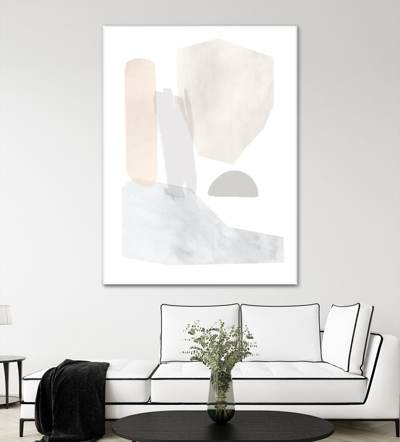 Sweet Simplicity I by Victoria Borges on GIANT ART - neutral abstract