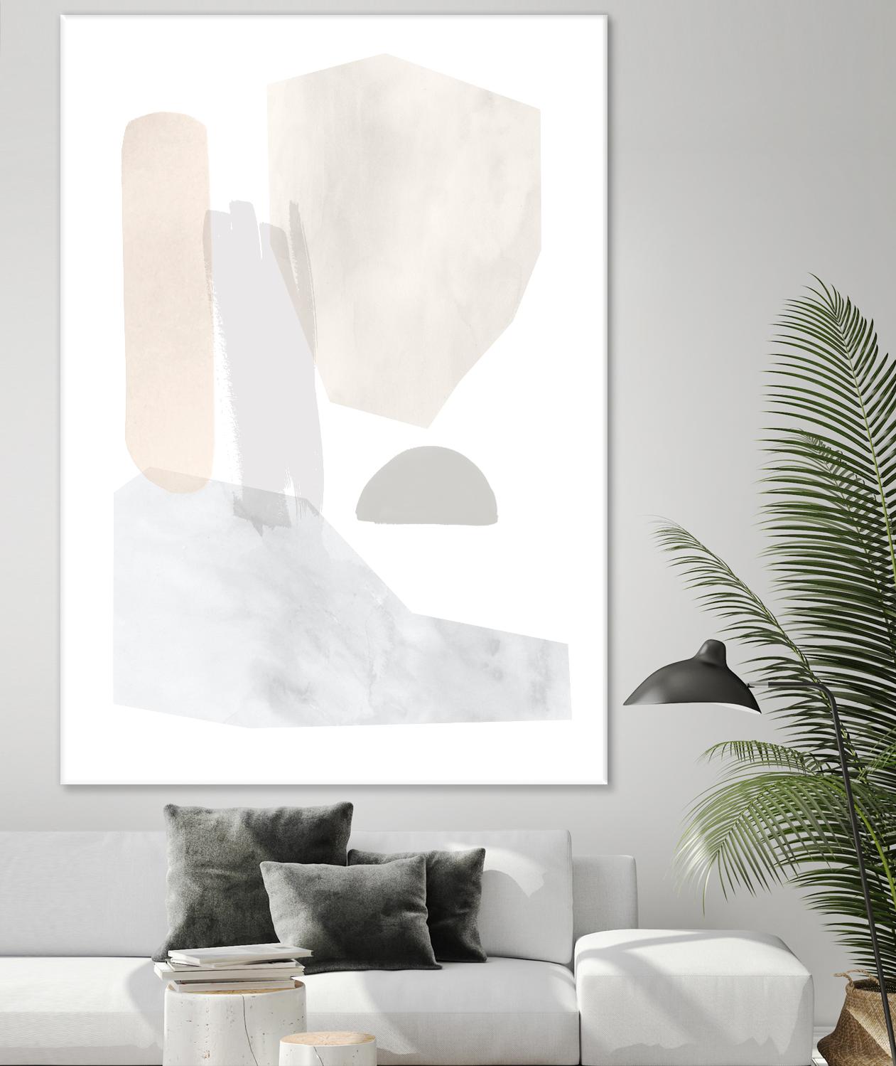 Sweet Simplicity I by Victoria Borges on GIANT ART - neutral abstract