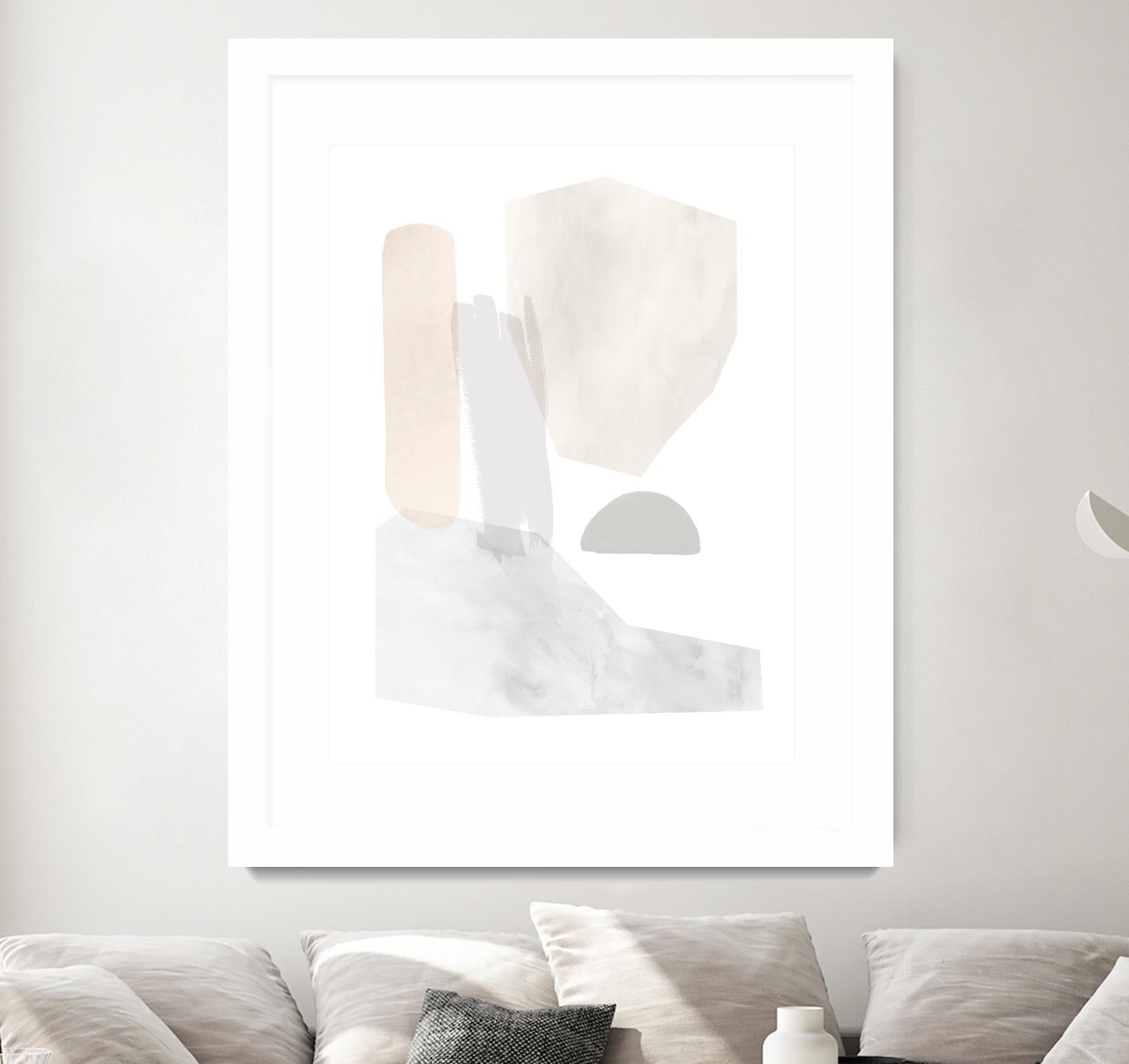 Sweet Simplicity I by Victoria Borges on GIANT ART - neutral abstract