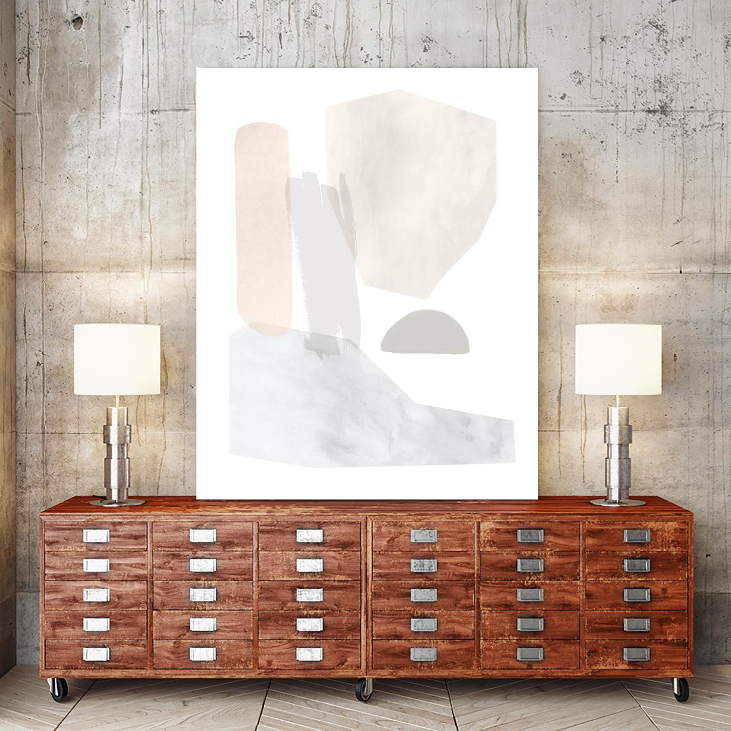 Sweet Simplicity I by Victoria Borges on GIANT ART - neutral abstract