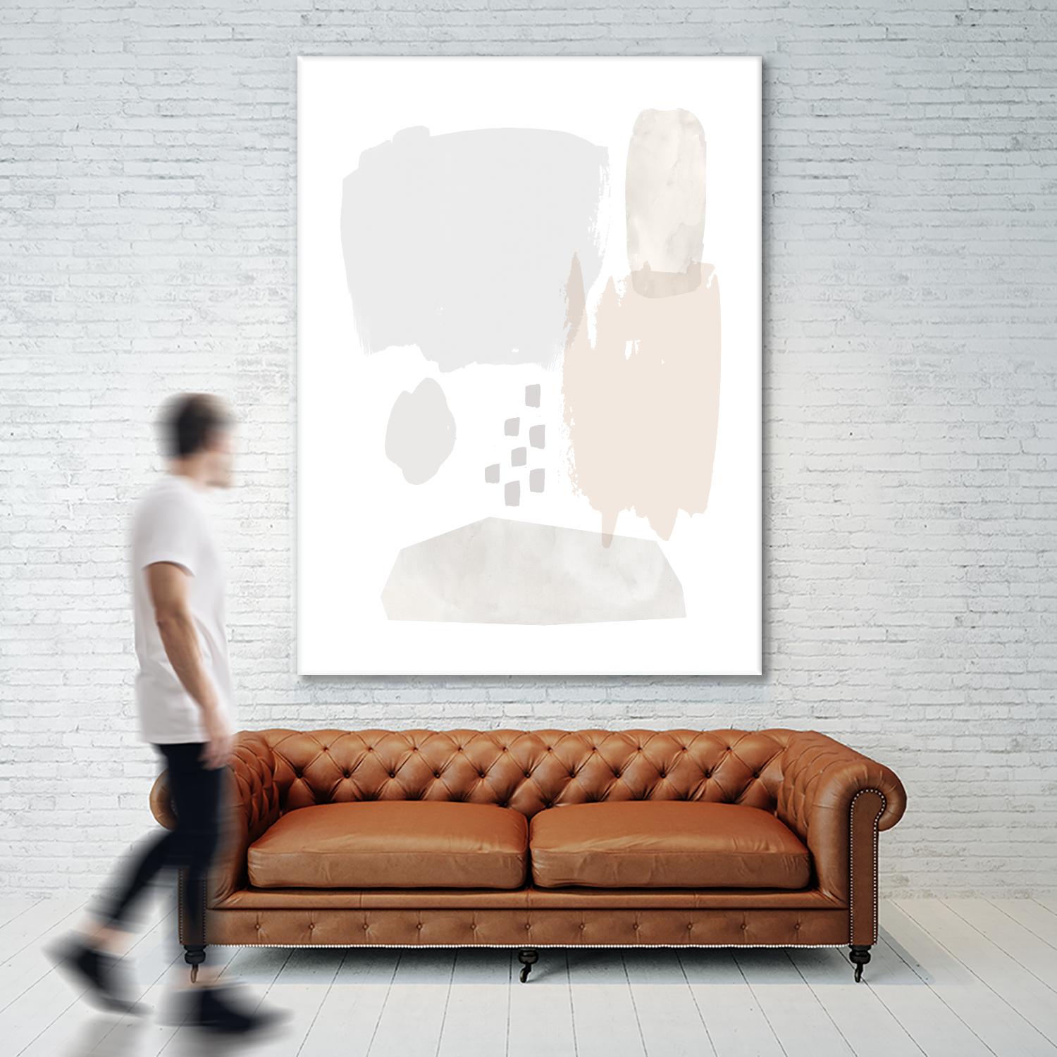 Sweet Simplicity II by Victoria Borges on GIANT ART - neutral abstract