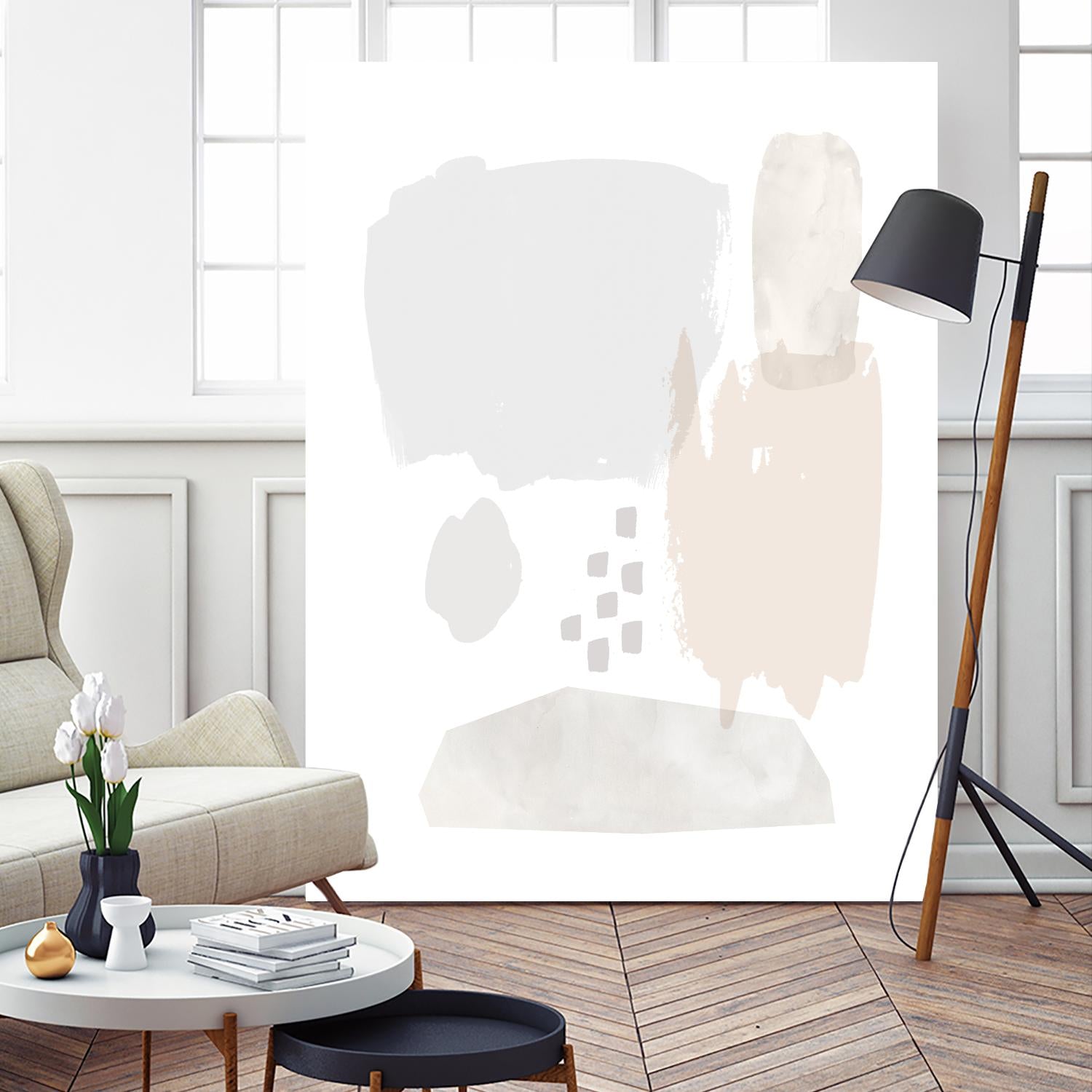 Sweet Simplicity II by Victoria Borges on GIANT ART - neutral abstract