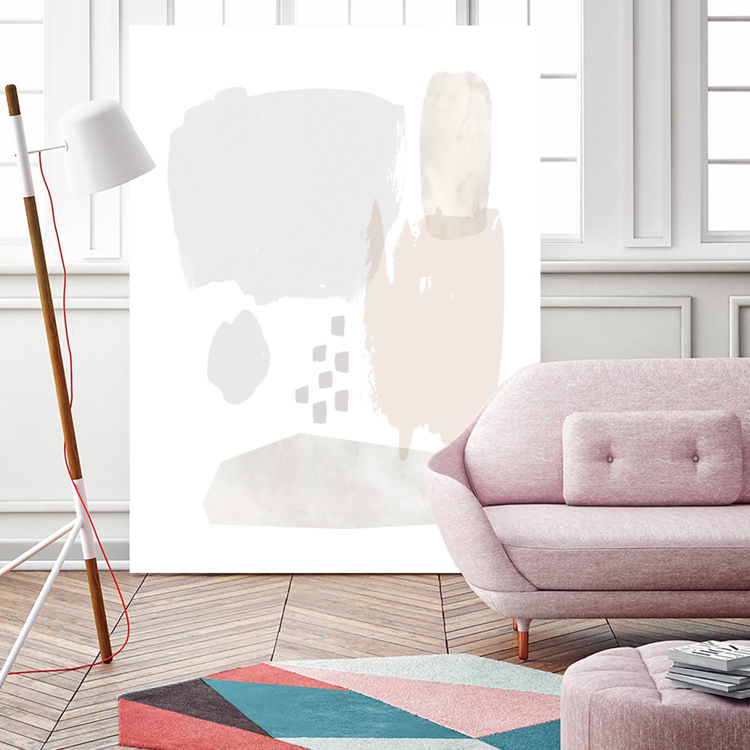 Sweet Simplicity II by Victoria Borges on GIANT ART - neutral abstract