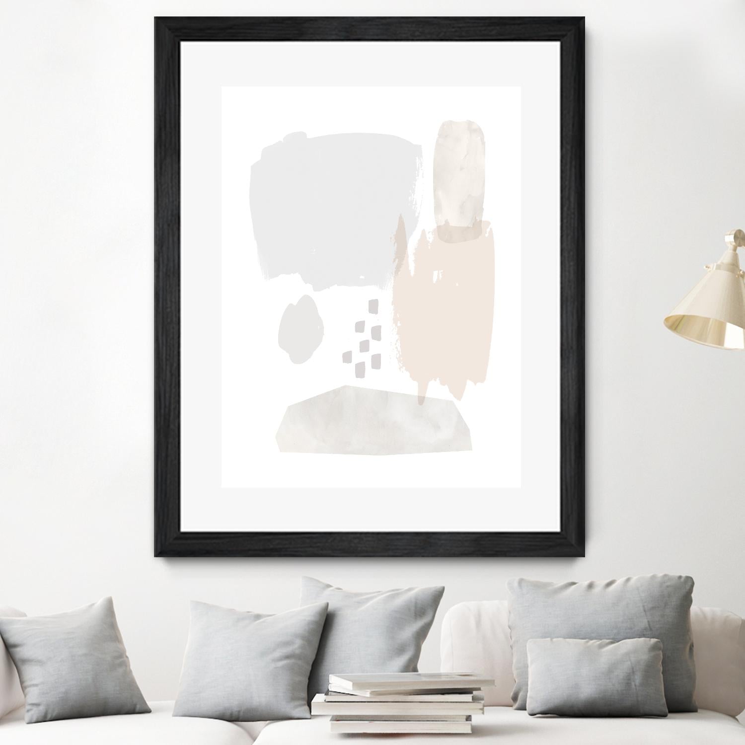 Sweet Simplicity II by Victoria Borges on GIANT ART - neutral abstract