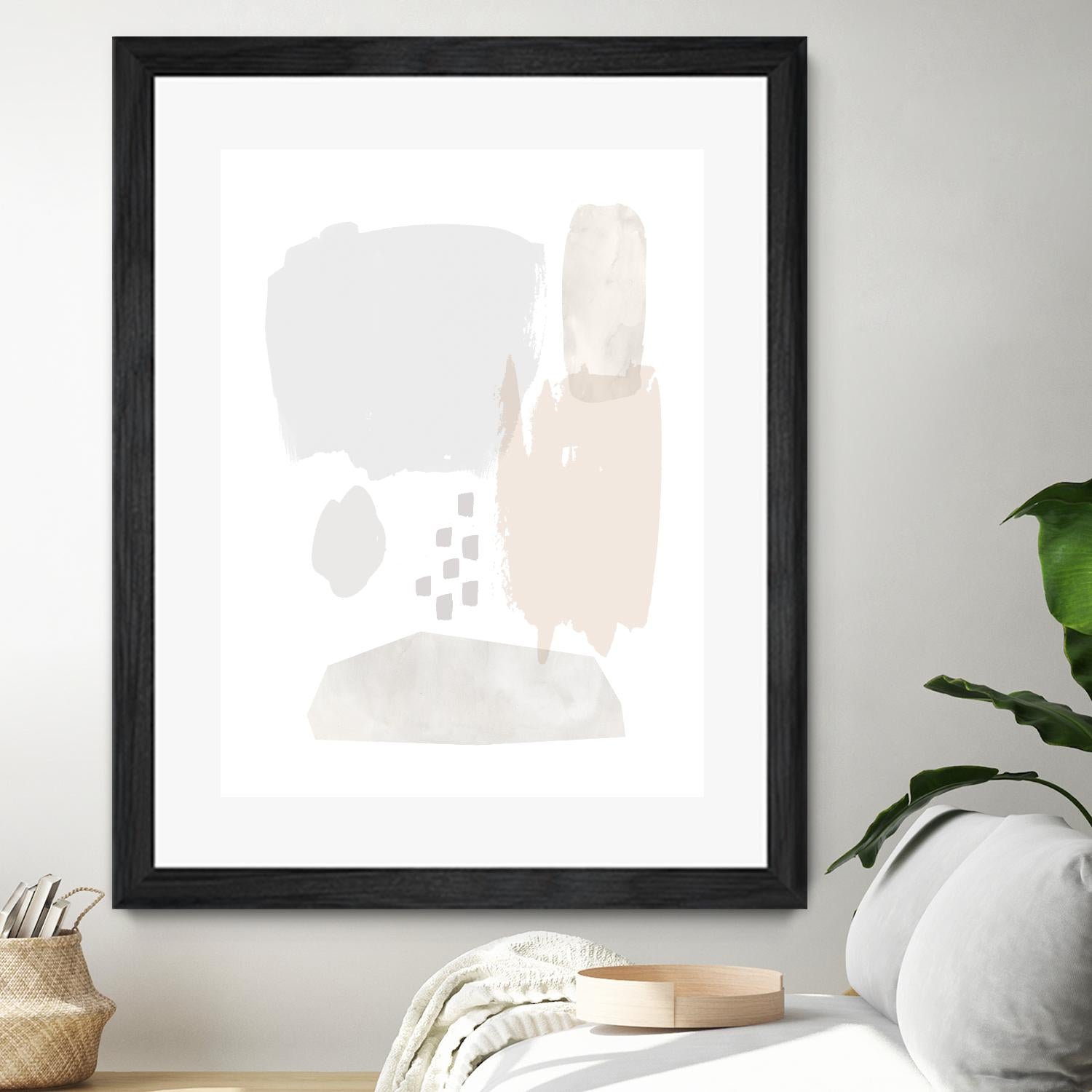 Sweet Simplicity II by Victoria Borges on GIANT ART - neutral abstract