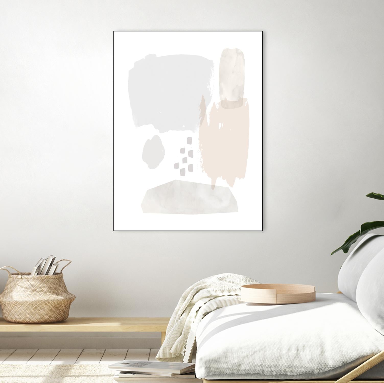 Sweet Simplicity II by Victoria Borges on GIANT ART - neutral abstract