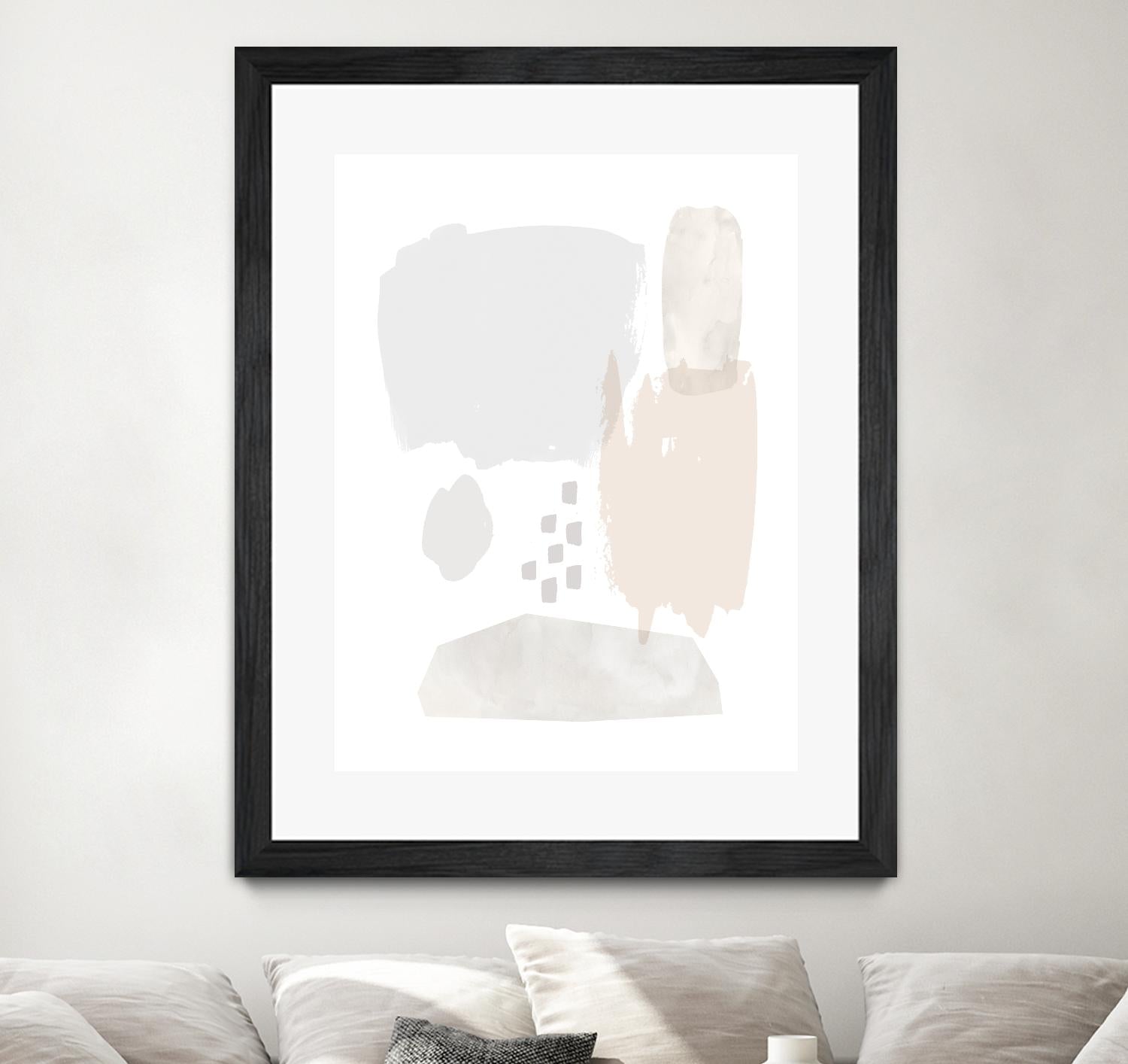 Sweet Simplicity II by Victoria Borges on GIANT ART - neutral abstract