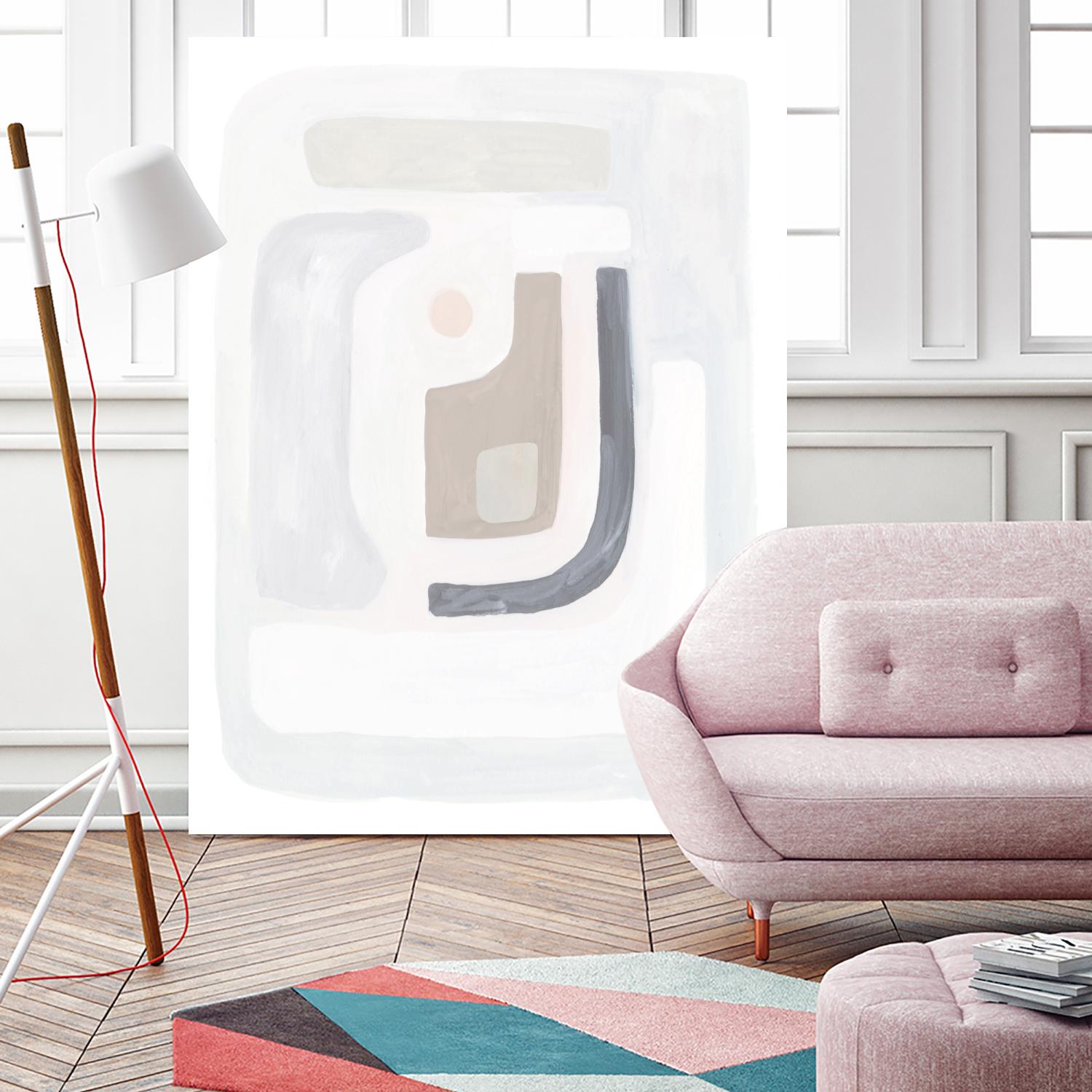 Opal Daydream II by Victoria Borges on GIANT ART - neutral abstract