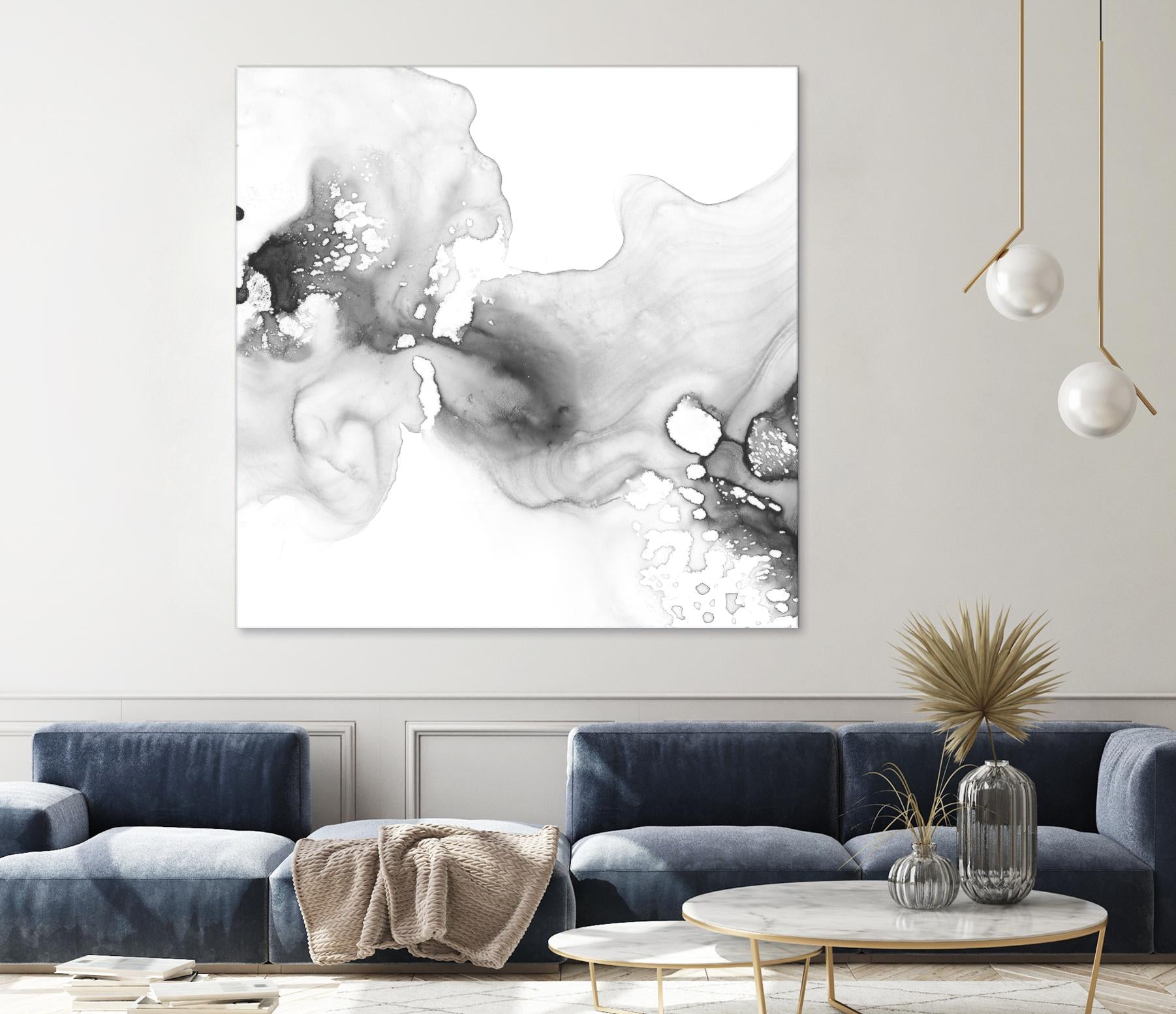 Smoke & Water I by Ethan Harper on GIANT ART - neutral abstract