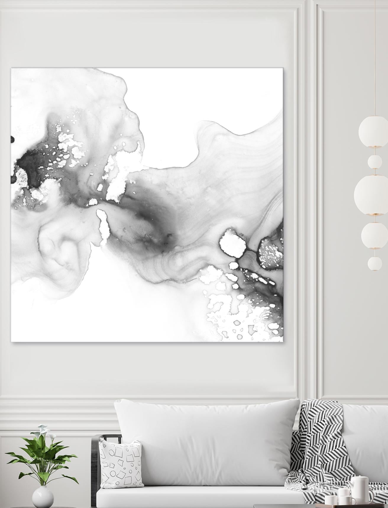 Smoke & Water I by Ethan Harper on GIANT ART - neutral abstract