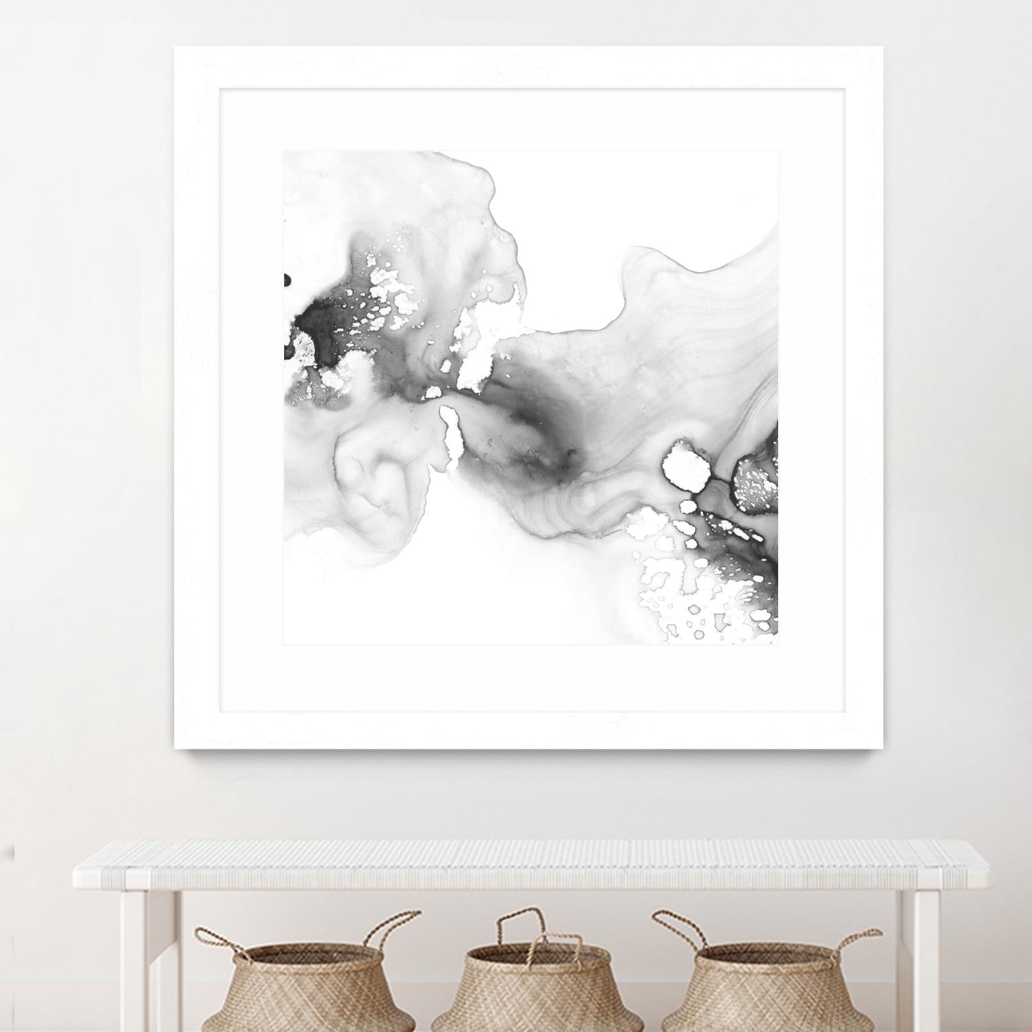 Smoke & Water I by Ethan Harper on GIANT ART - neutral abstract