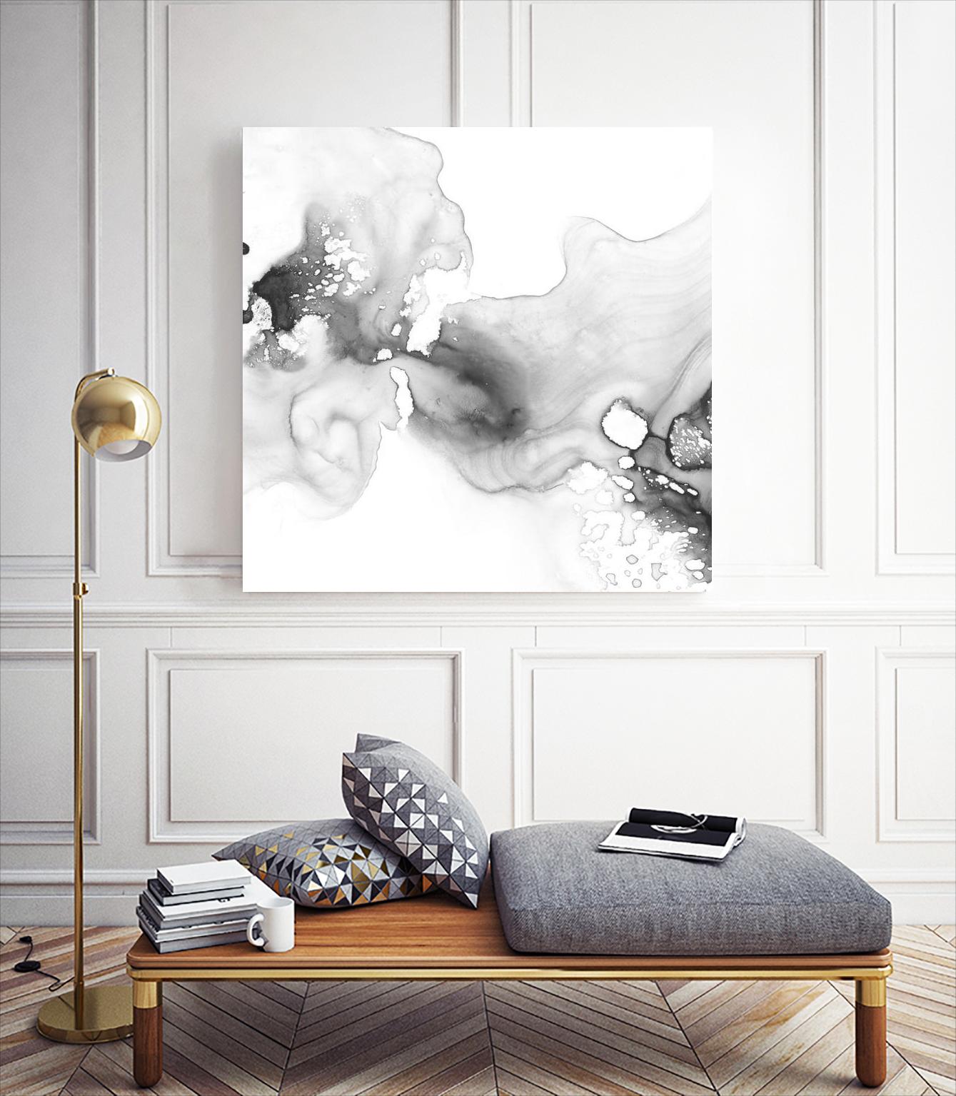 Smoke & Water I by Ethan Harper on GIANT ART - neutral abstract