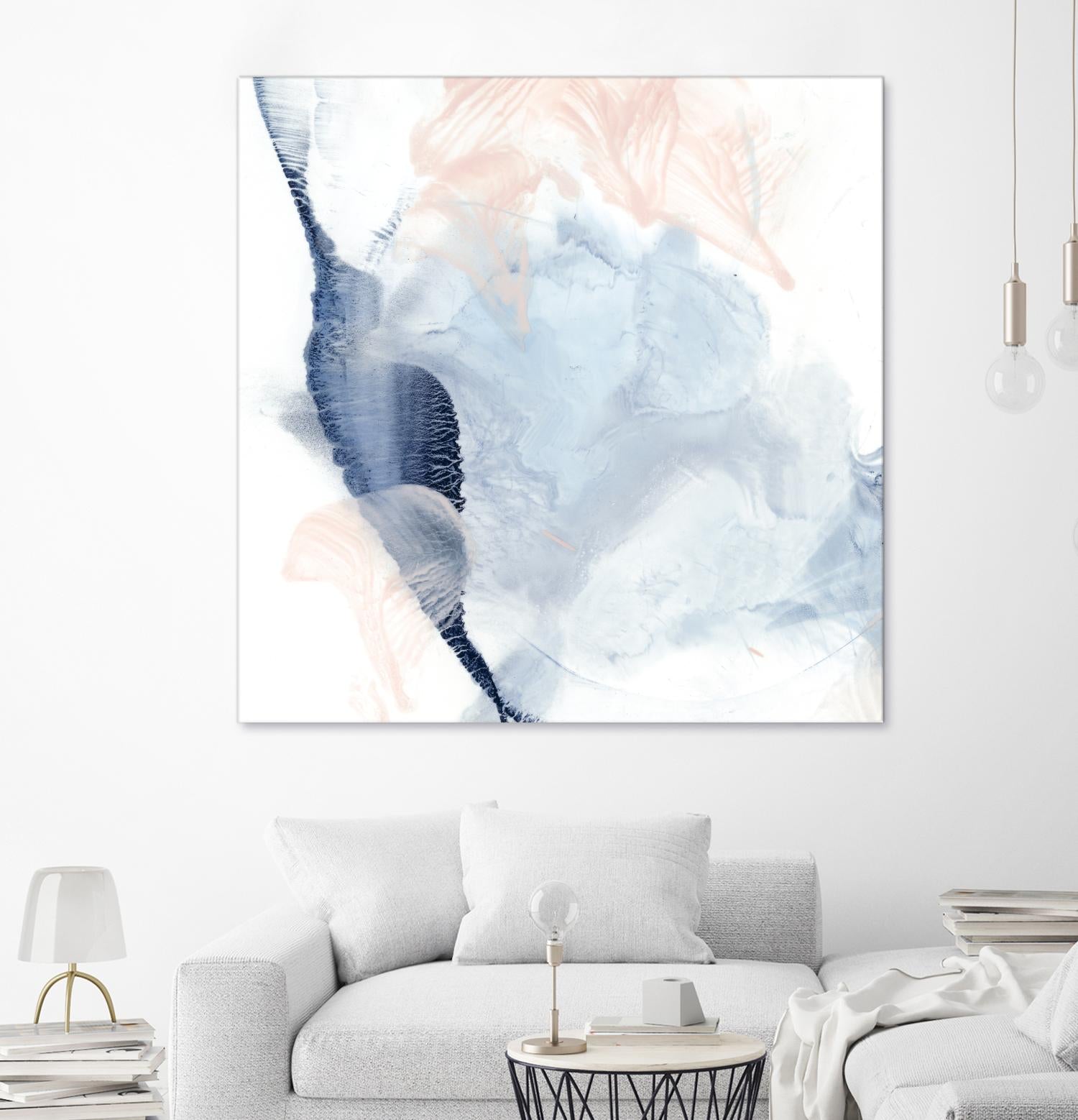 Indigo & Blush II by Ethan Harper on GIANT ART - pastels abstract