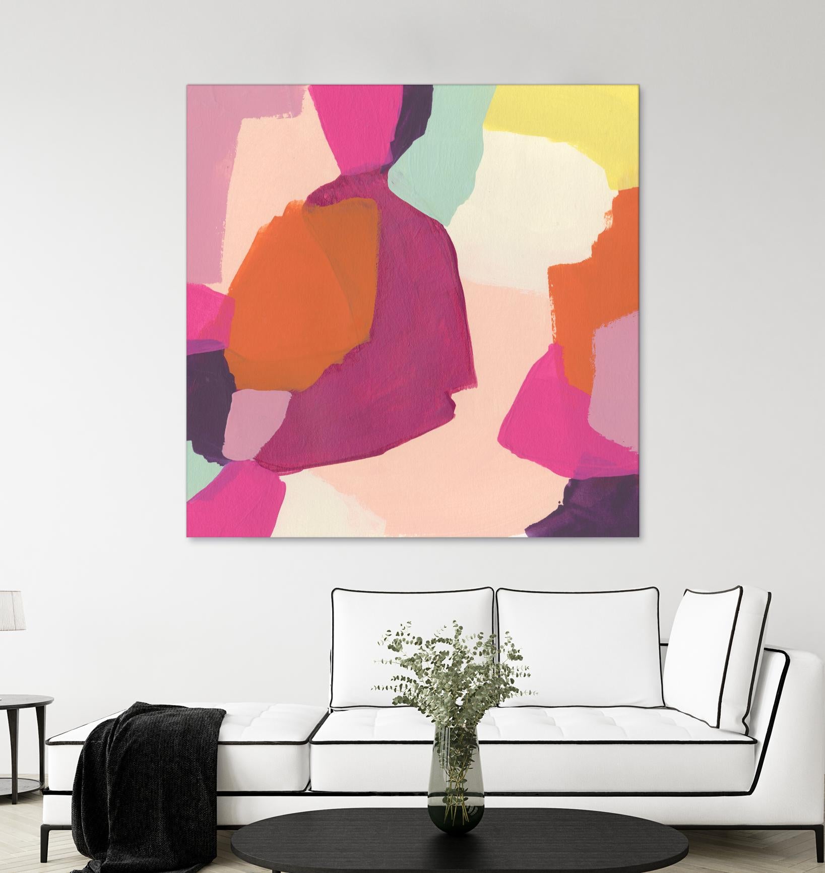 Pink Slip I by June Erica Vess on GIANT ART - brights abstract