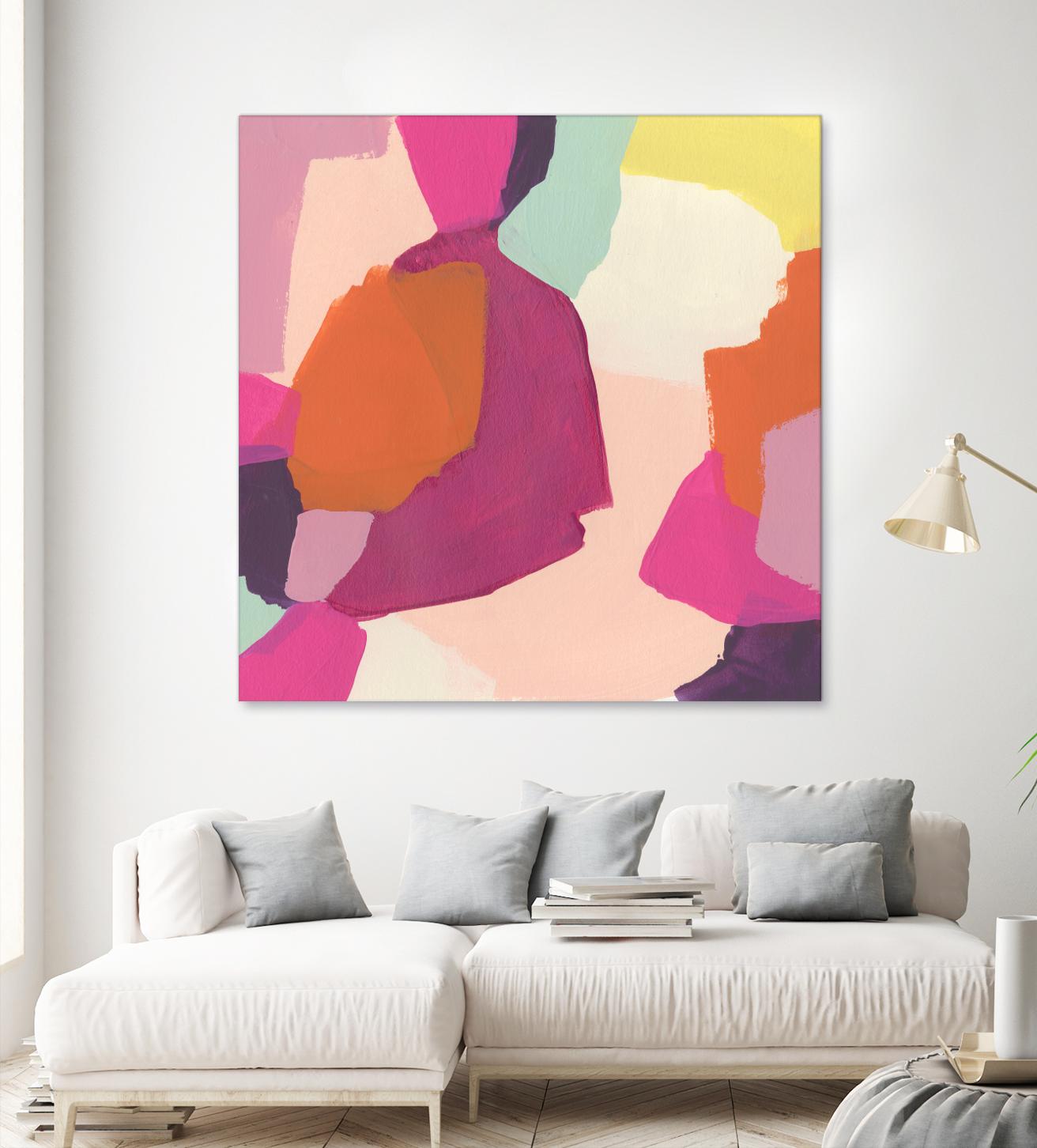 Pink Slip I by June Erica Vess on GIANT ART - brights abstract