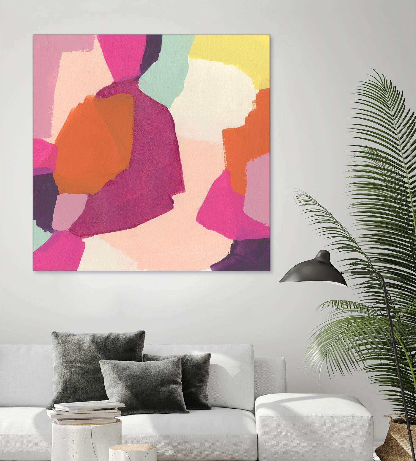 Pink Slip I by June Erica Vess on GIANT ART - brights abstract