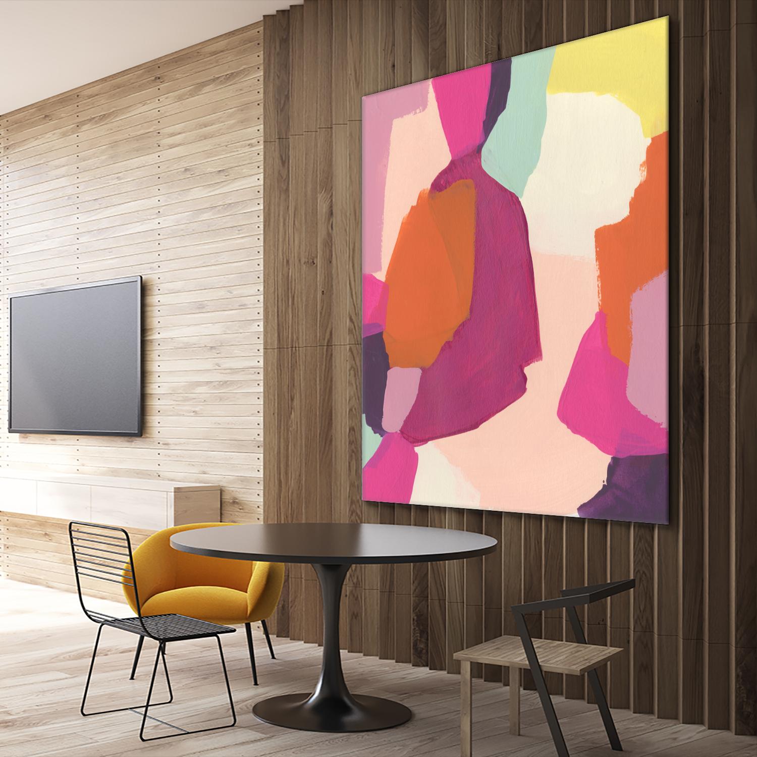 Pink Slip I by June Erica Vess on GIANT ART - brights abstract