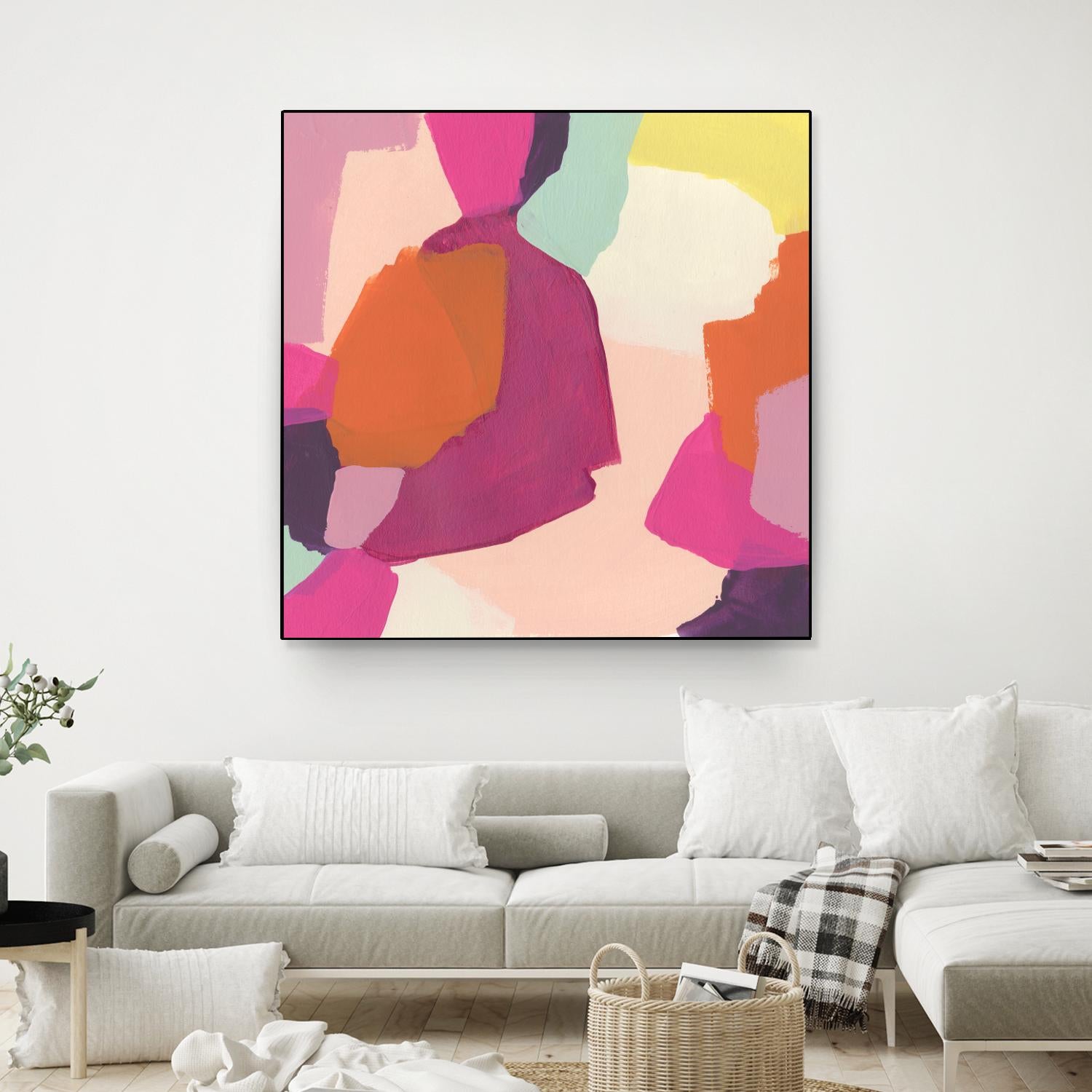 Pink Slip I by June Erica Vess on GIANT ART - brights abstract