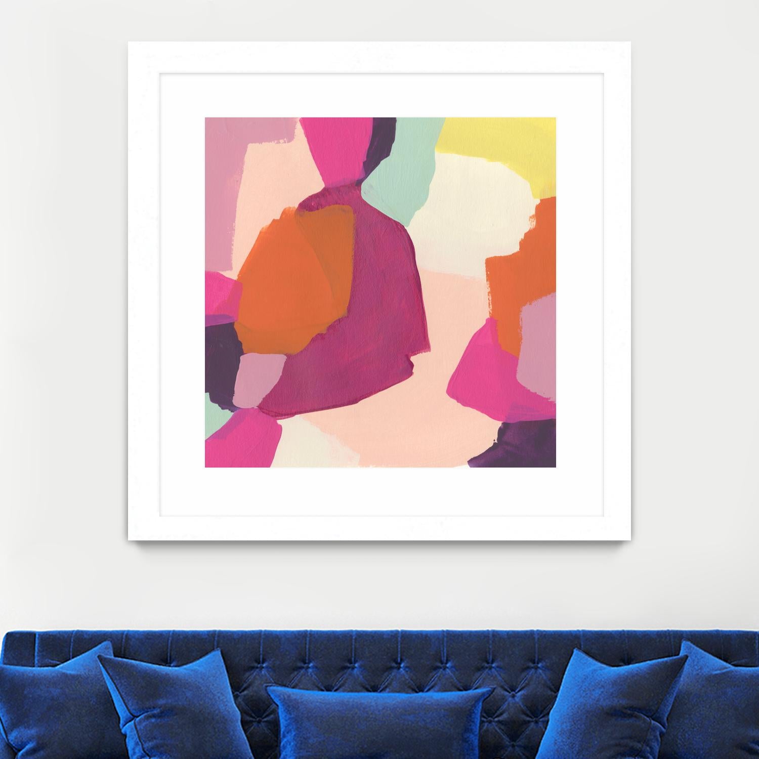 Pink Slip I by June Erica Vess on GIANT ART - brights abstract