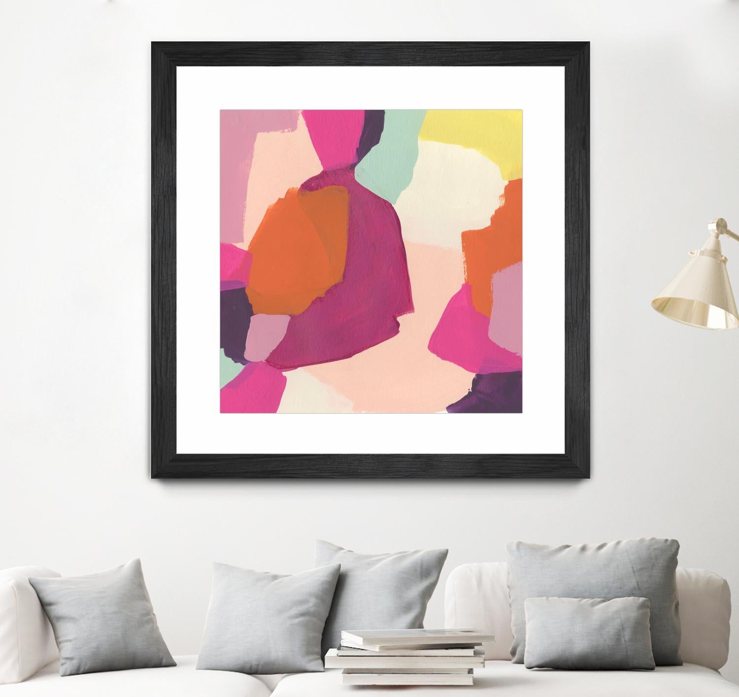 Pink Slip I by June Erica Vess on GIANT ART - brights abstract