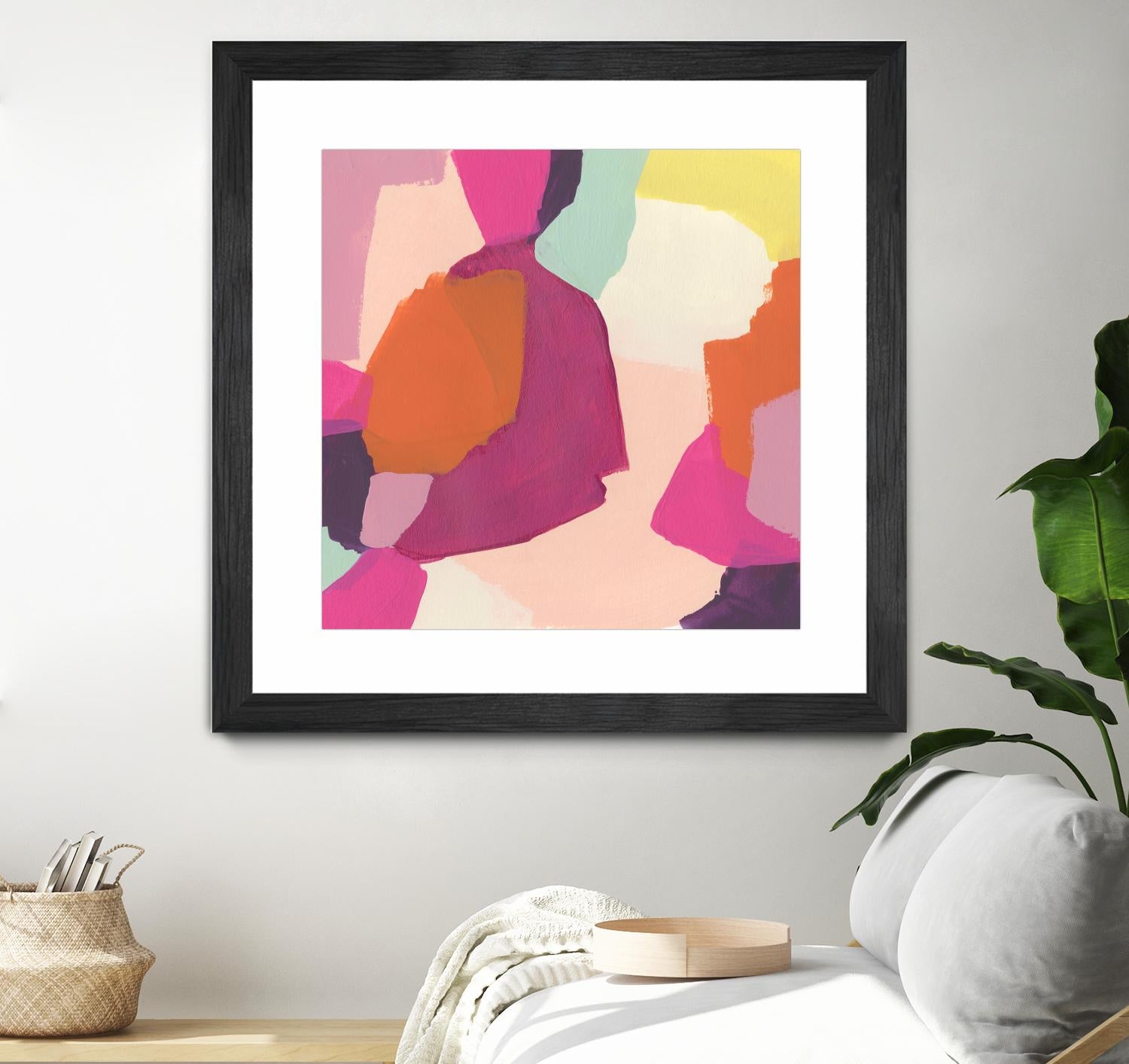 Pink Slip I by June Erica Vess on GIANT ART - brights abstract