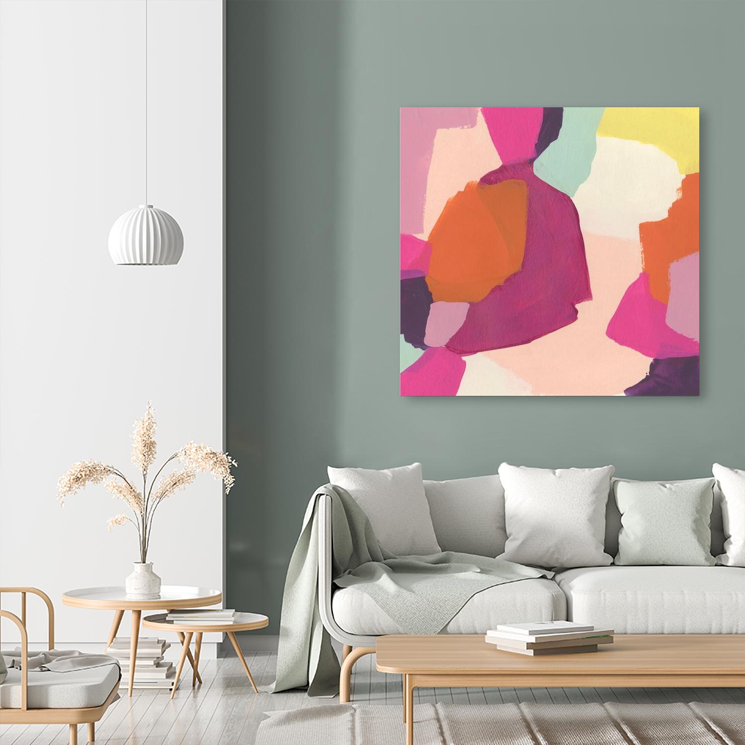 Pink Slip I by June Erica Vess on GIANT ART - brights abstract