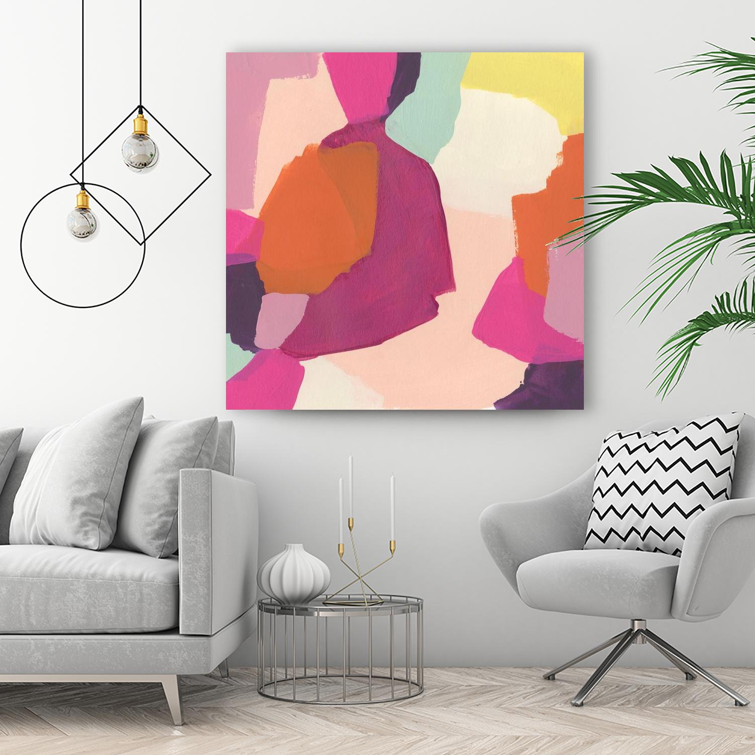 Pink Slip I by June Erica Vess on GIANT ART - brights abstract