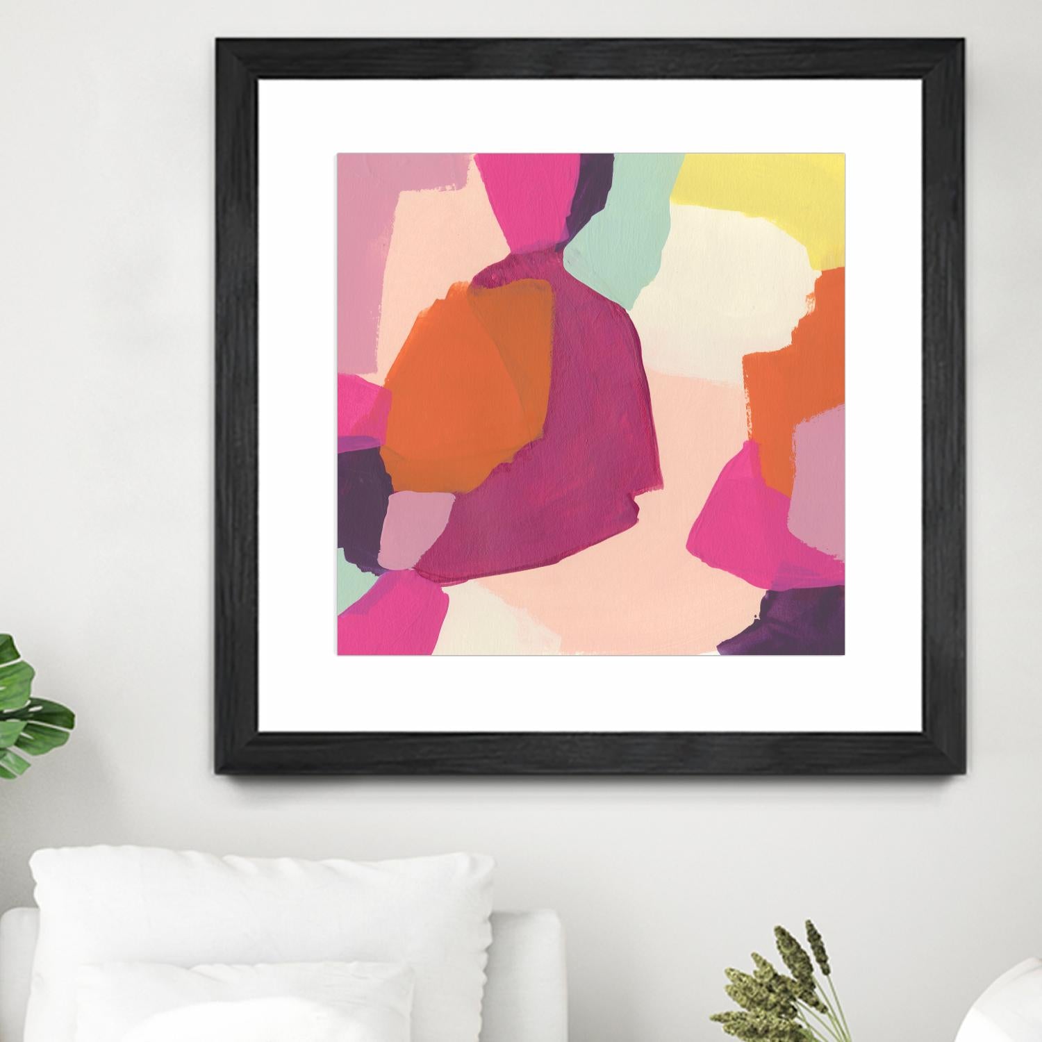 Pink Slip I by June Erica Vess on GIANT ART - brights abstract