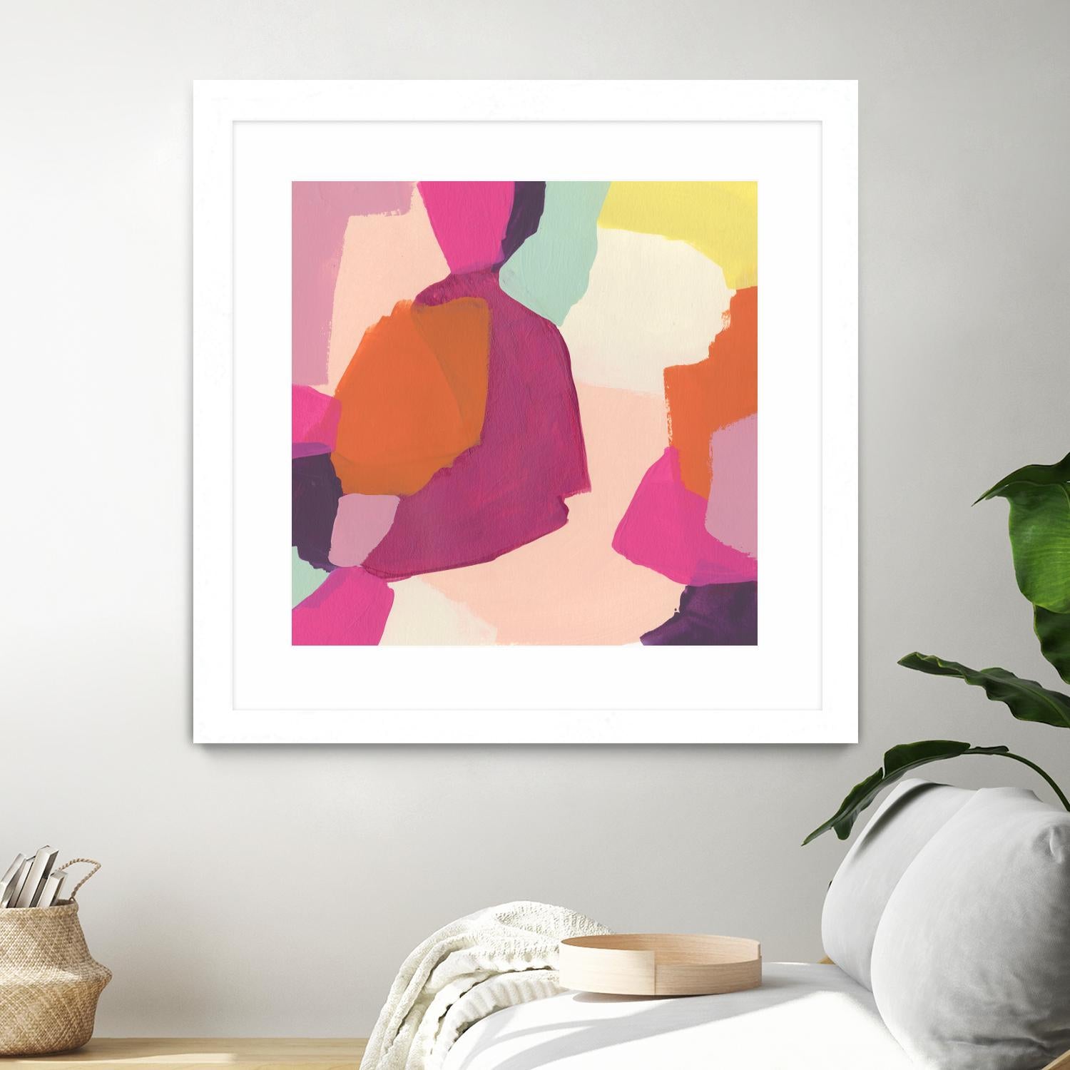 Pink Slip I by June Erica Vess on GIANT ART - brights abstract