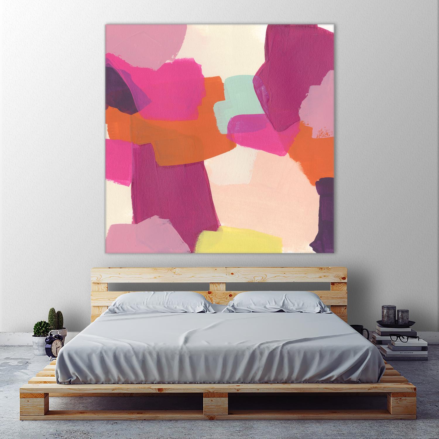 Pink Slip II by June Erica Vess on GIANT ART - brights abstract