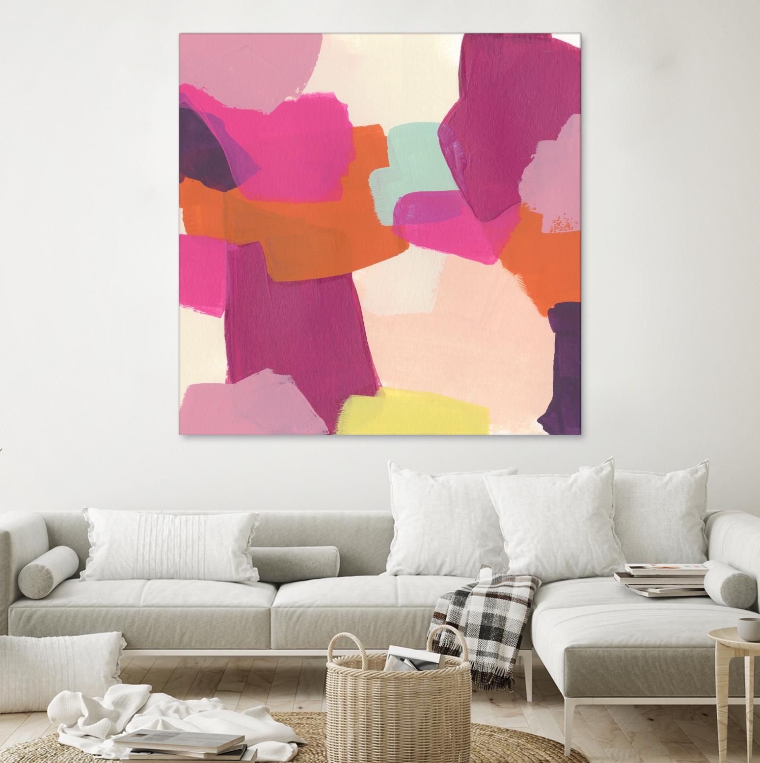Pink Slip II by June Erica Vess on GIANT ART - brights abstract