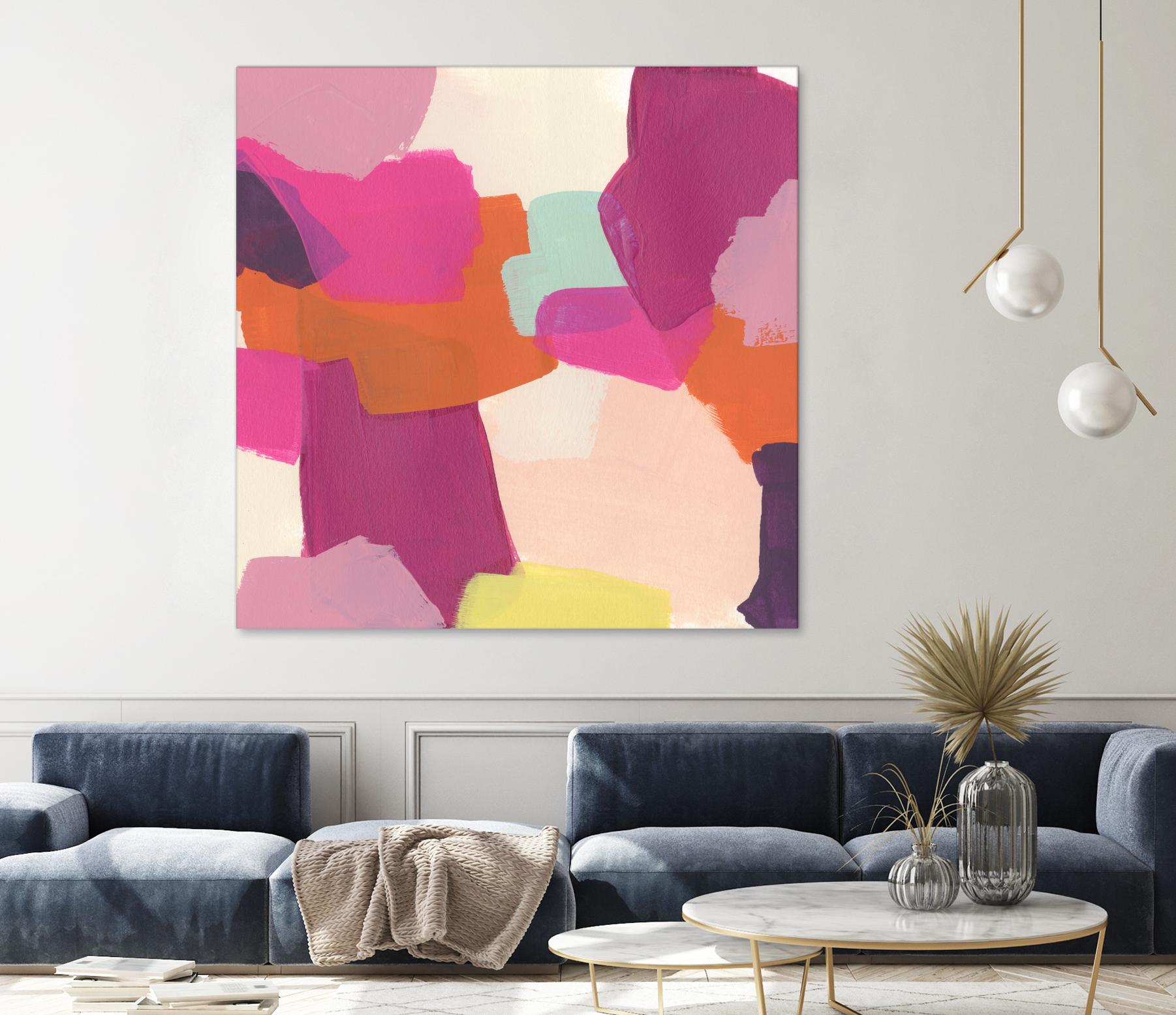 Pink Slip II by June Erica Vess on GIANT ART - brights abstract