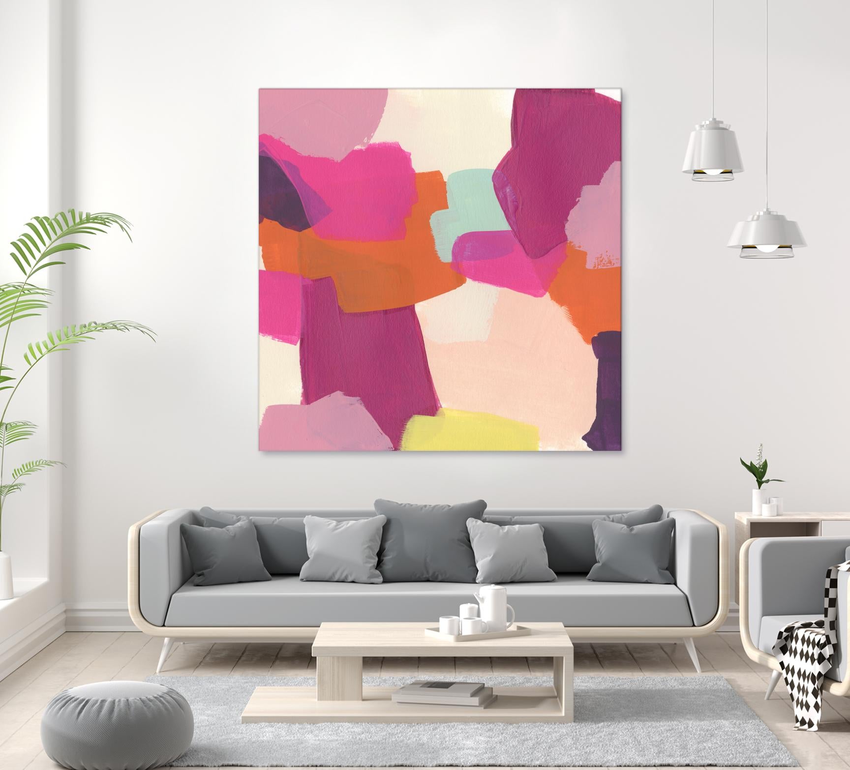 Pink Slip II by June Erica Vess on GIANT ART - brights abstract