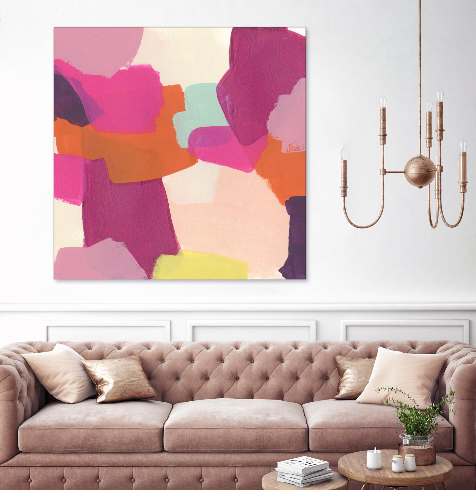 Pink Slip II by June Erica Vess on GIANT ART - brights abstract