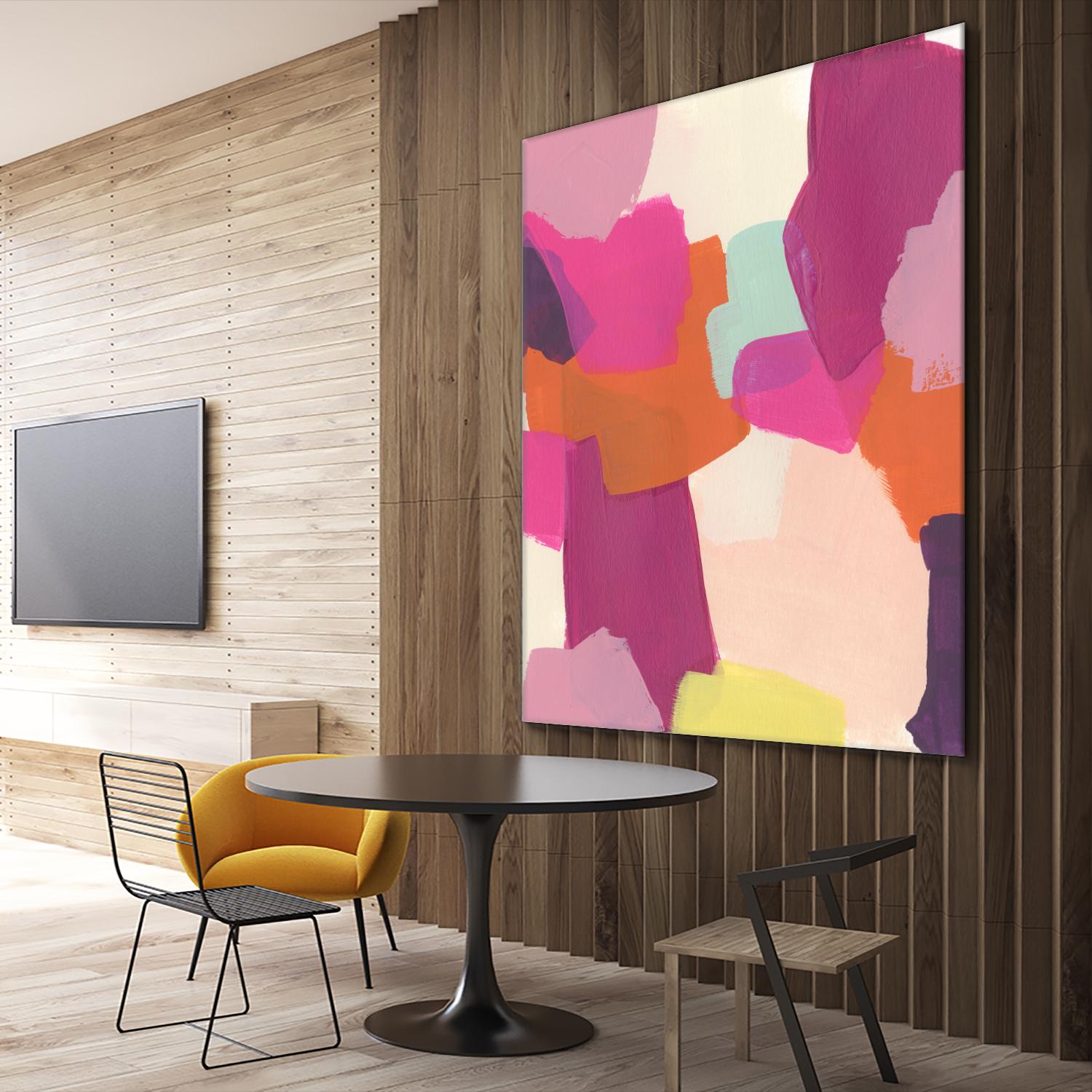 Pink Slip II by June Erica Vess on GIANT ART - brights abstract